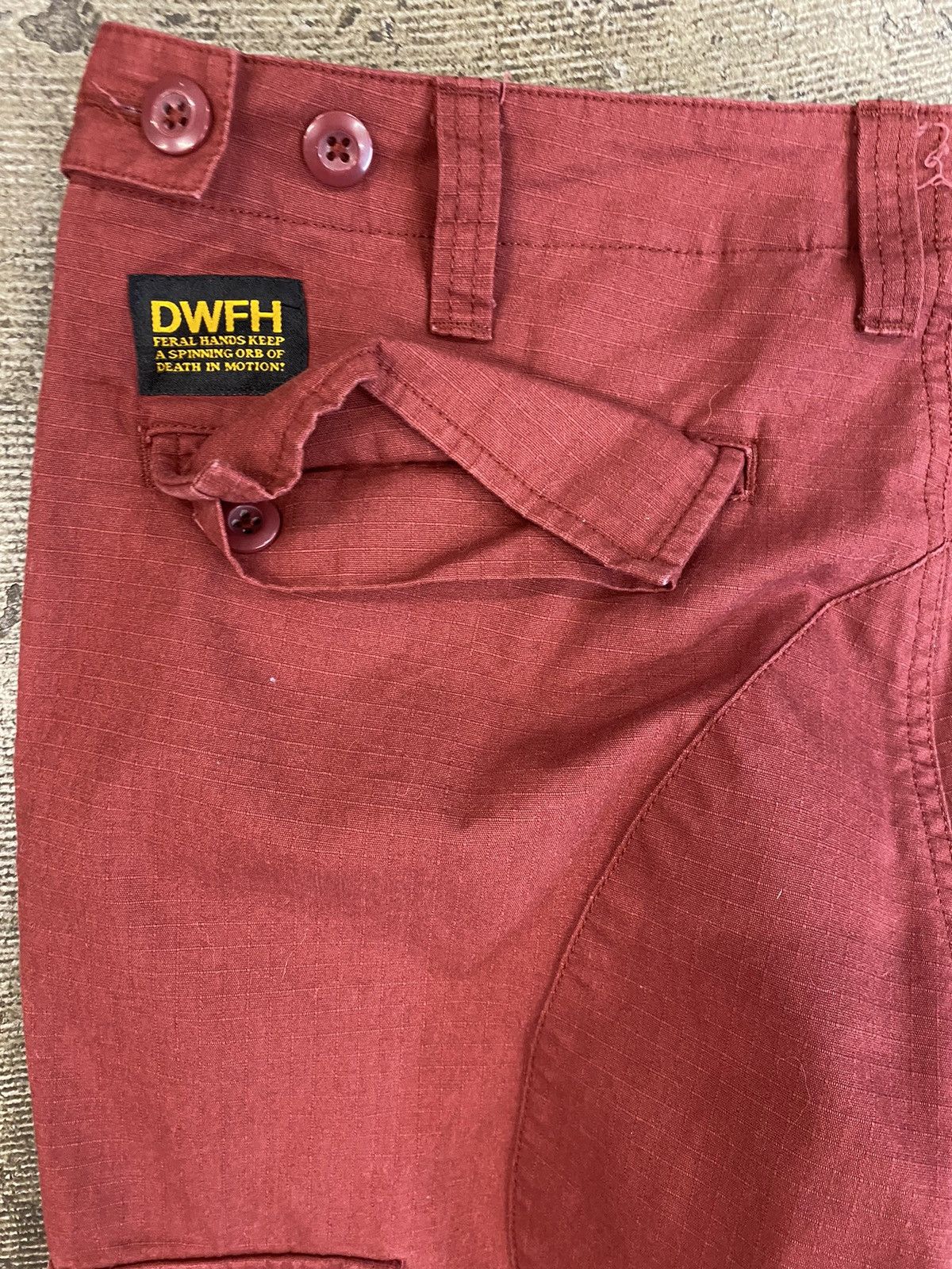 Earl Sweatshirt Deathworld Feral Hands Cargo Pants Maroon sz XL Size US 36 / EU 52 - 5 Thumbnail