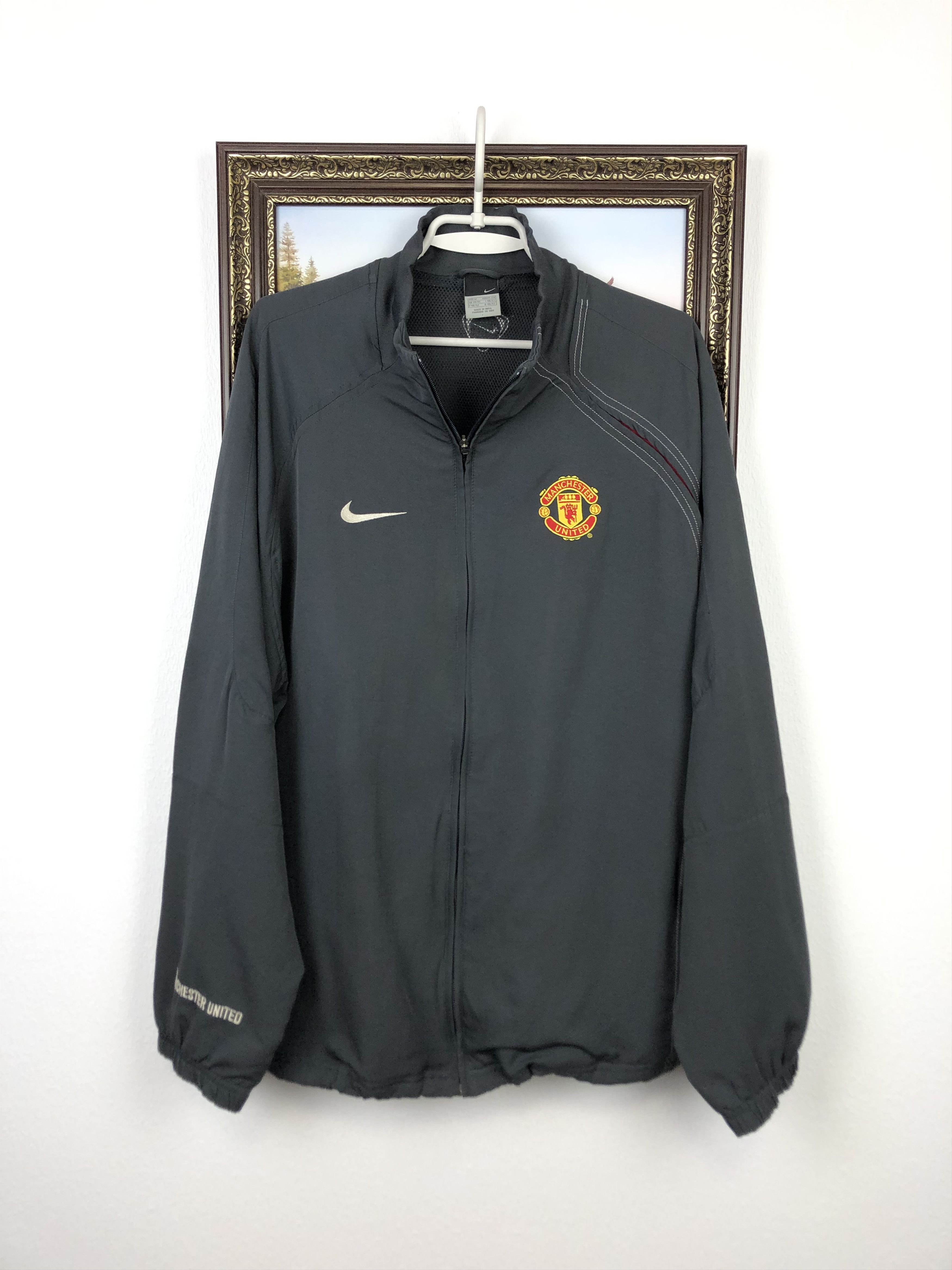 Vintage Nike Manchester United Football Jacket Soccer Track