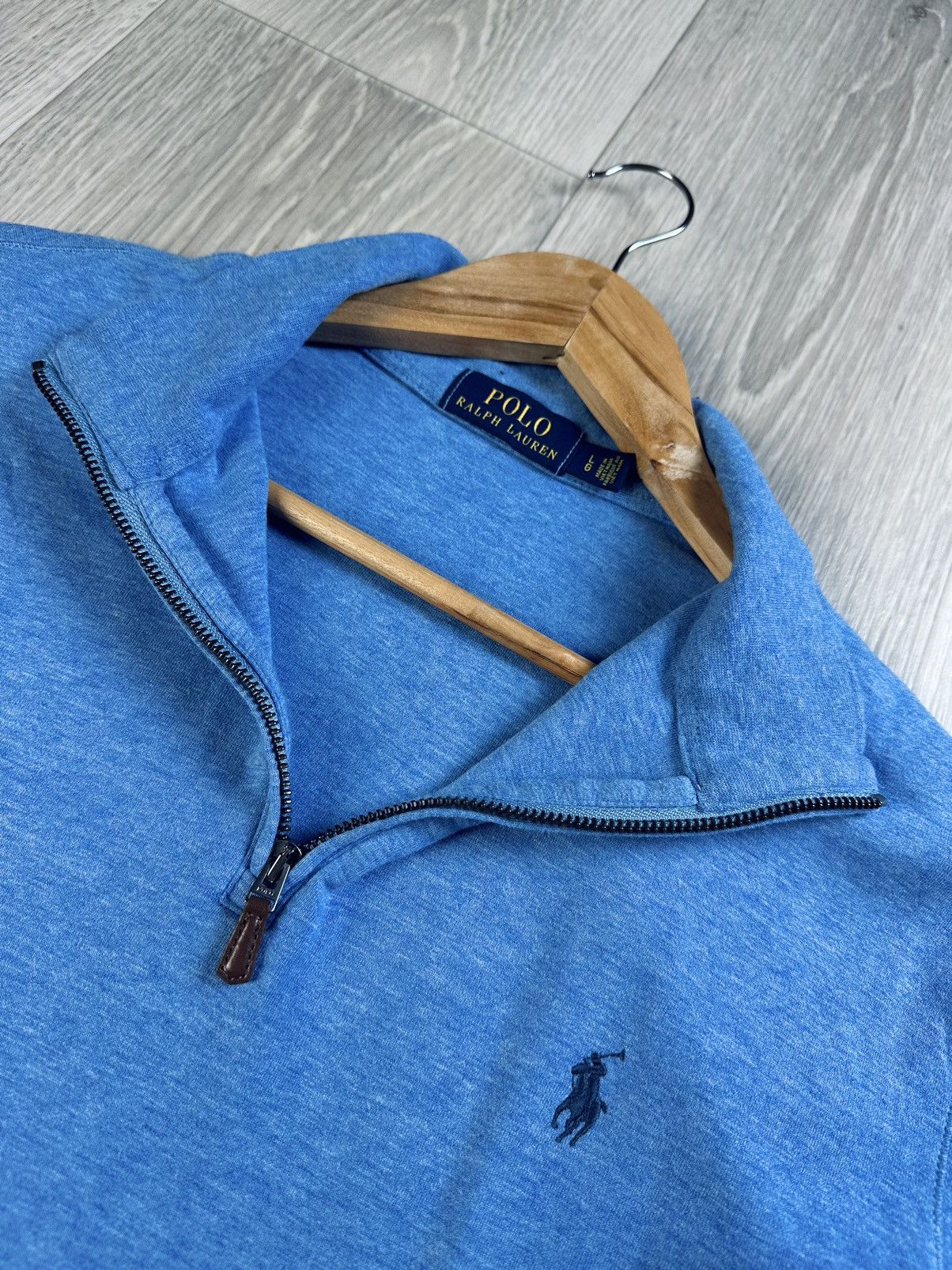 Polo Ralph Lauren × Vintage Polo Ralph Lauren East Rib 1/4 Zip Sweatshirt vintage Size US L / EU 52-54 / 3 - 6 Thumbnail