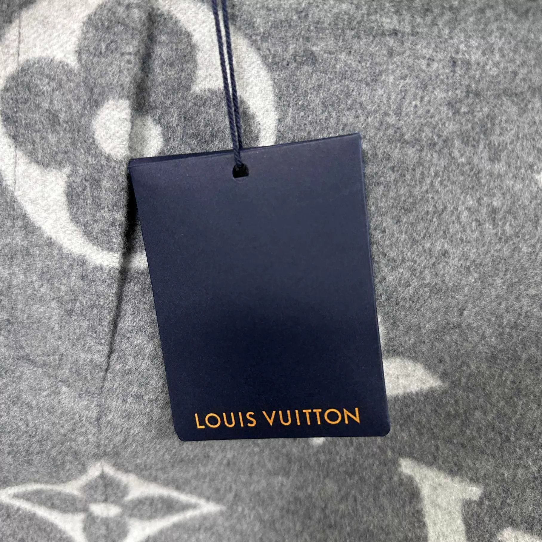 Louis Vuitton LV Women's Gray Monogram Allover Print Wool A-line Skirt 40 Size M / US 6-8 / IT 42-44 - 5 Thumbnail