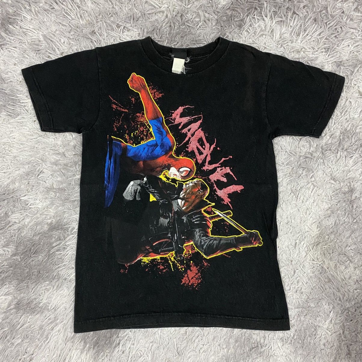 Mad Engine × Marvel Comics × Vintage Vintage marvel mad engine zombie spiderman VS blade comic Size US S / EU 44-46 / 1 - 1 Thumbnail