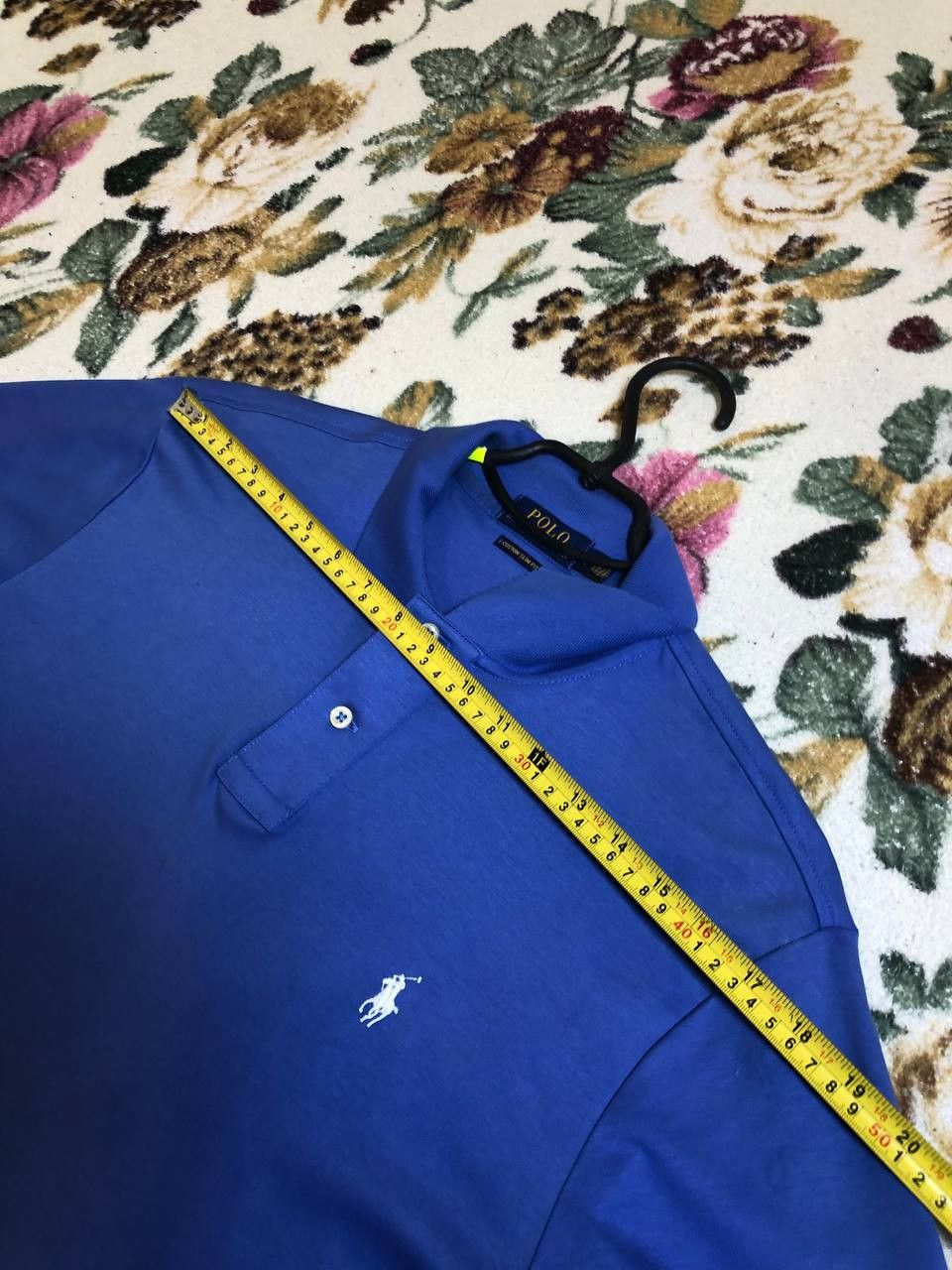 Polo Ralph Lauren Polo Ralph Lauren Blue Custom Slim Fit Interlock Polo Shirt Size US L / EU 52-54 / 3 - 8 Thumbnail