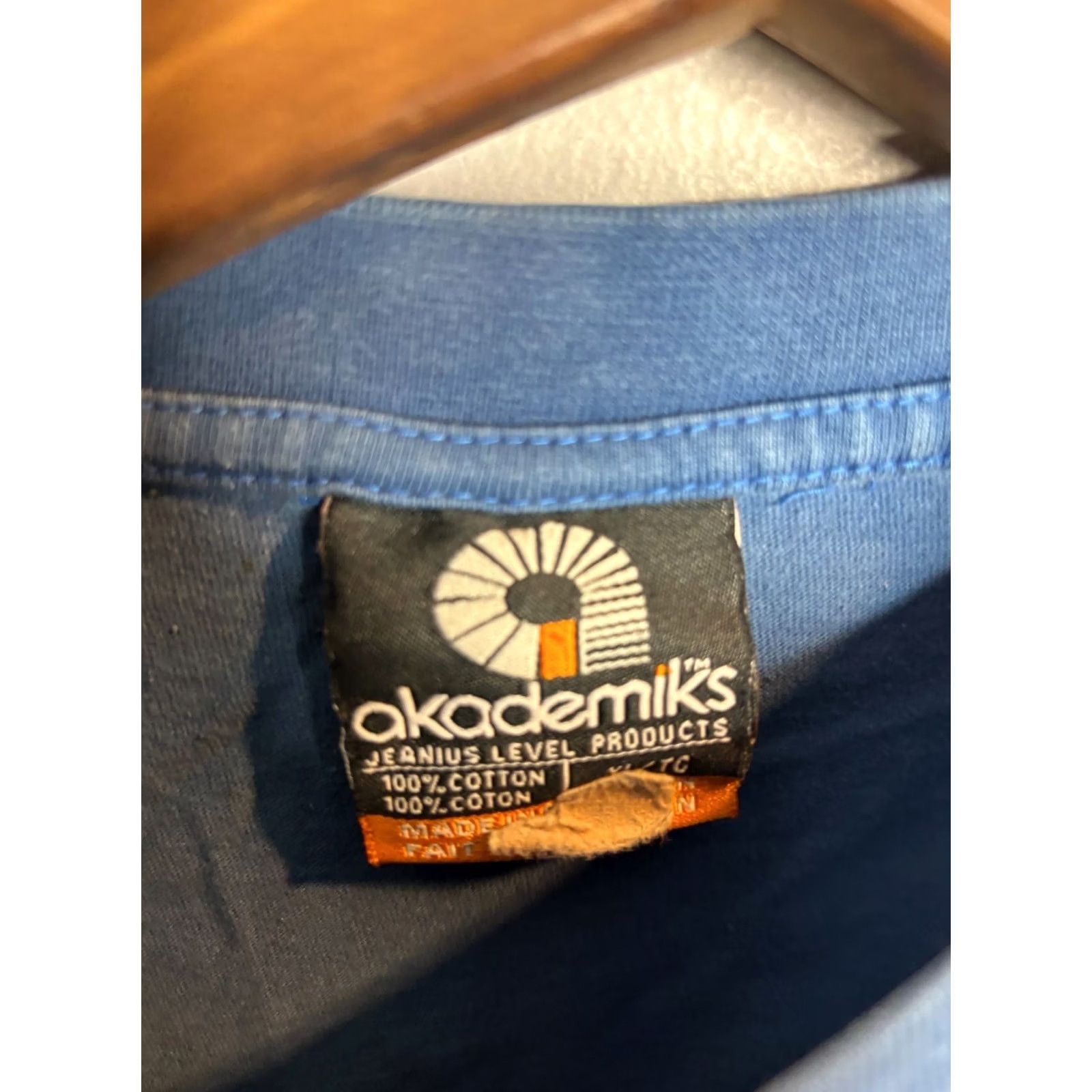 Akademiks VINTAGE Y2K Akademiks Crew Neck T-Shirt Mens Size 2XL Blue Size US XXL / EU 58 / 5 - 4 Thumbnail