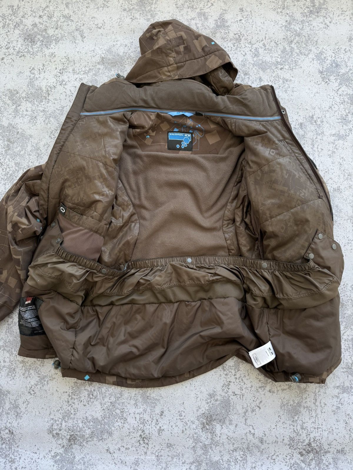 Salomon × Vintage Vintage Salomon Brown Clima Pro Ski Jacket Size US S / EU 44-46 / 1 - 6 Thumbnail