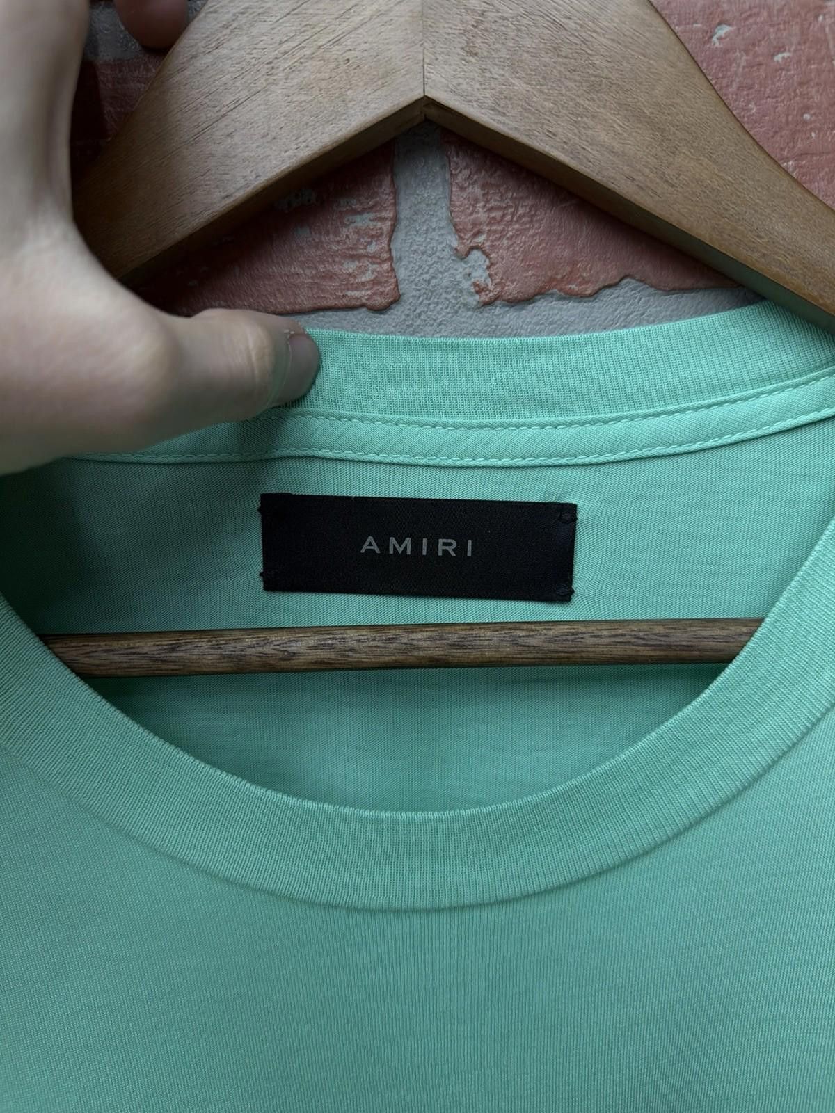 Amiri Size Medium- Amiri Tee Teal Blue Shirt Logo Size US M / EU 48-50 / 2 - 6 Thumbnail