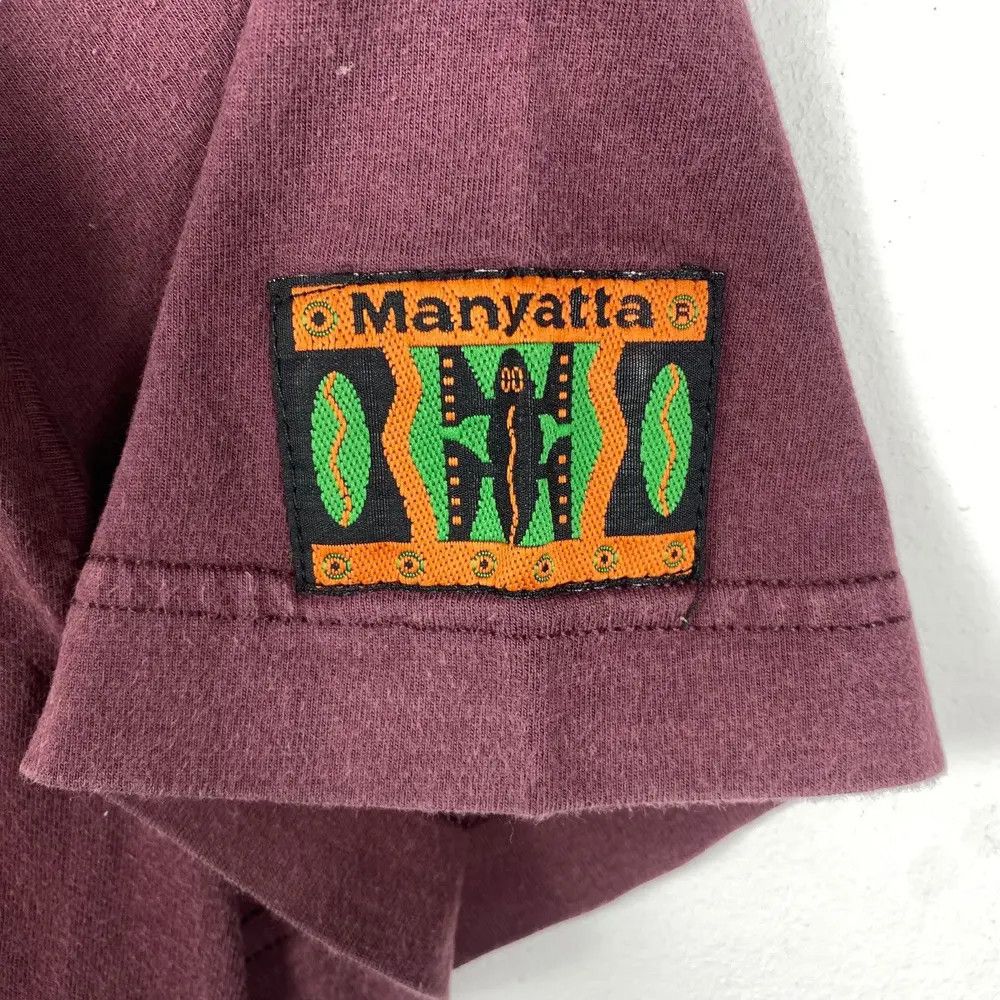 Vintage Vintage 90's MANYATTA Bottoms Up Africa Graphic Tee Shirt Size US L / EU 52-54 / 3 - 3 Thumbnail
