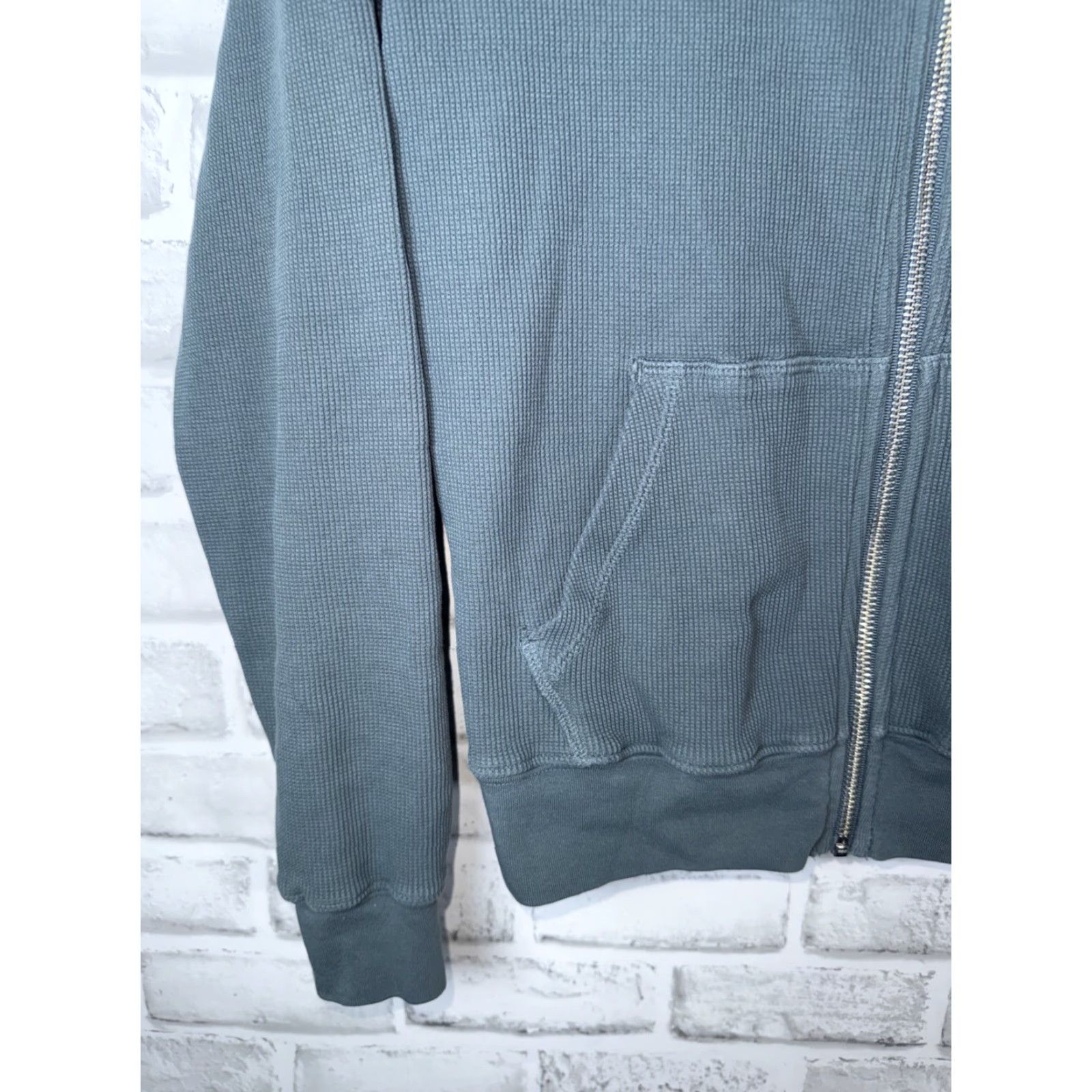 Vintage American Giant Hoodie Womens S Teal Full Zip Size S / US 4 / IT 40 - 5 Thumbnail