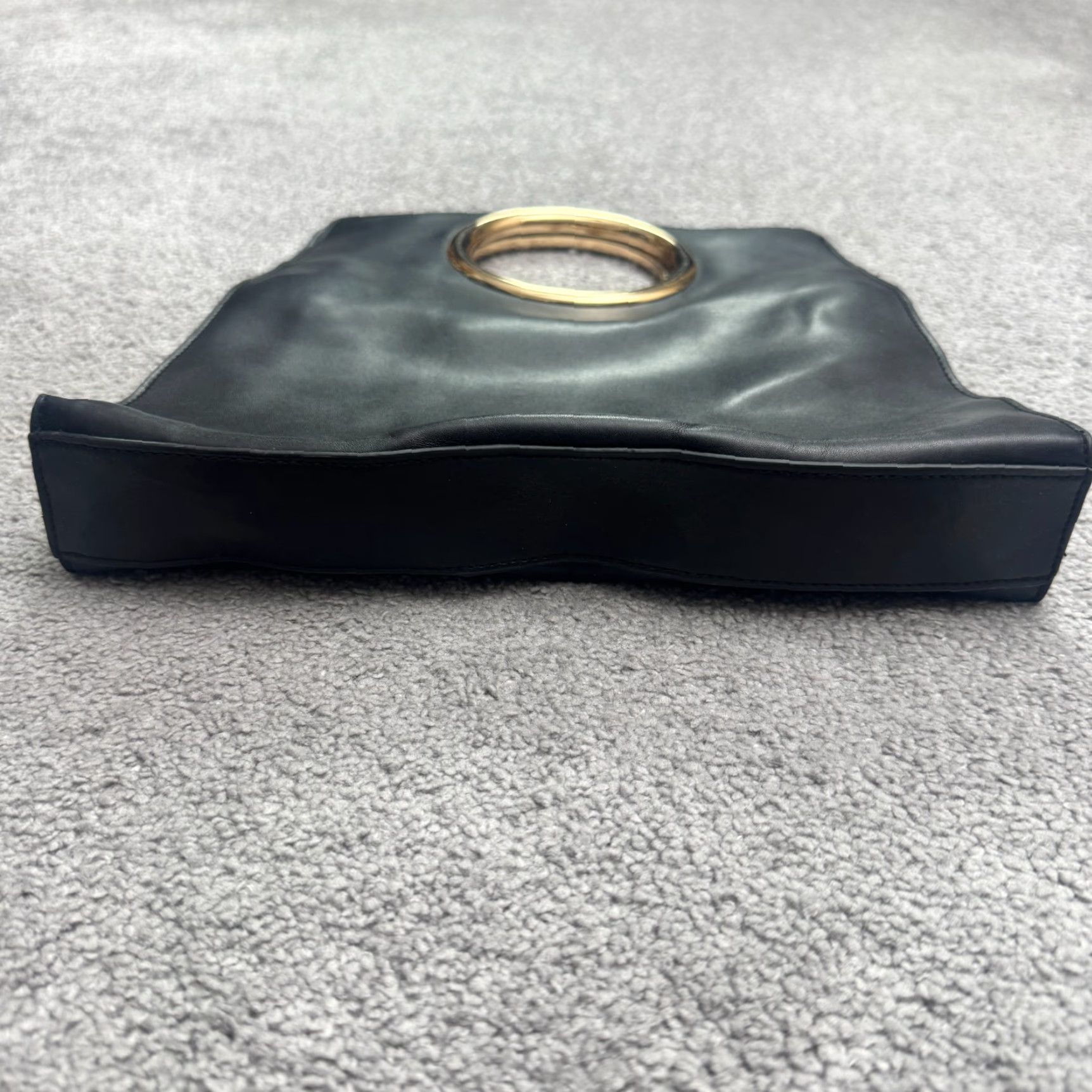 Vintage VINTAGE A New Day Leather Tote Bag Women's Medium Black Casual Workwear Urban Classic Size M / US 6-8 / IT 42-44 - 3 Thumbnail