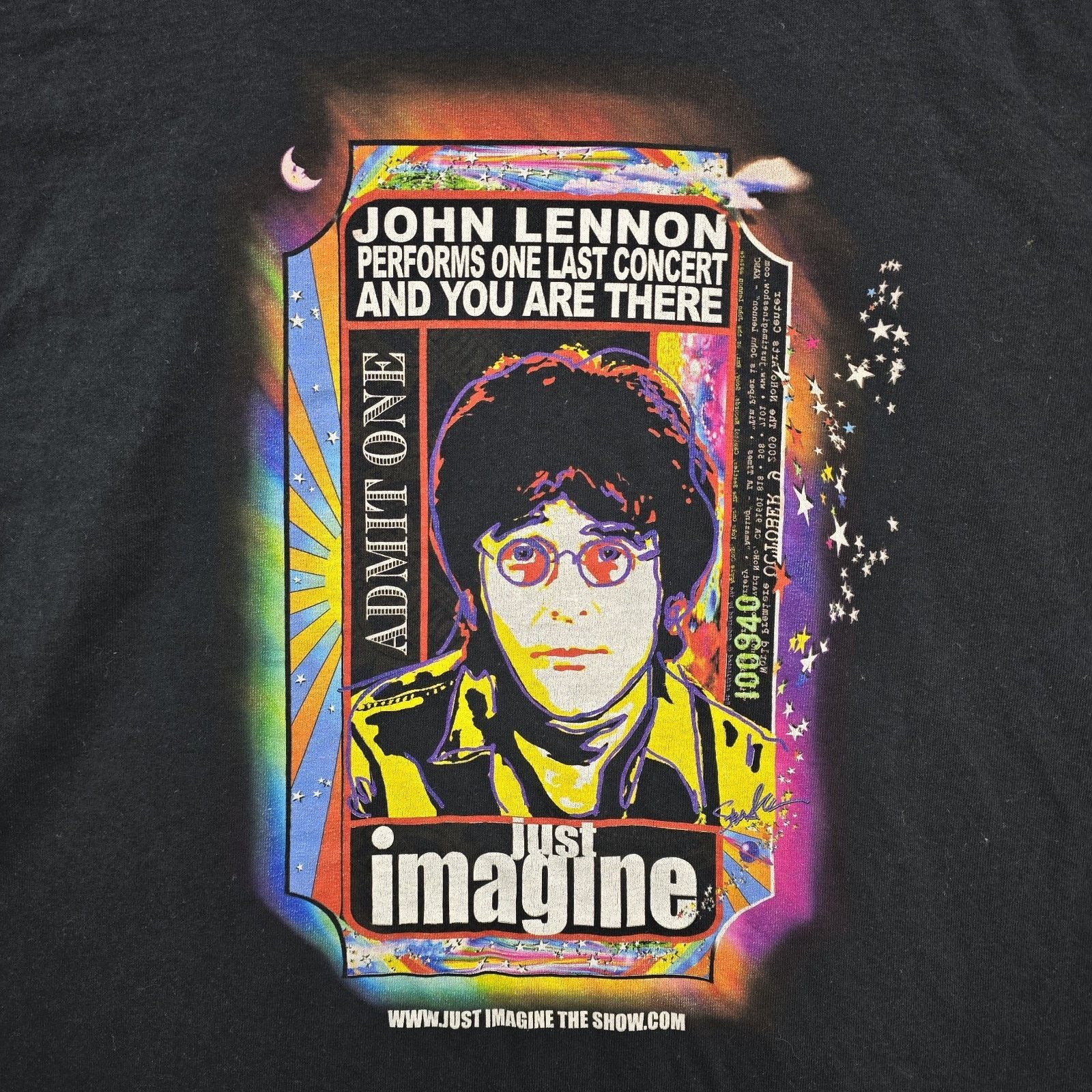 Gildan Vtg John Lennon One Last Show Just Imagine Shirt Medium Y2K Size US M / EU 48-50 / 2 - 3 Thumbnail