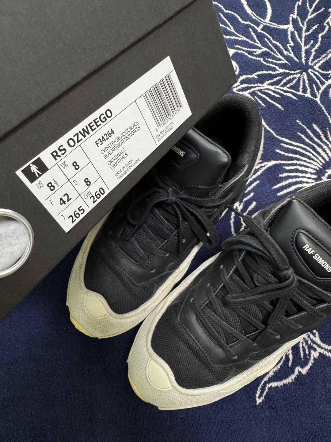 Adidas Raf Simons Ozweego 3 Cream Black