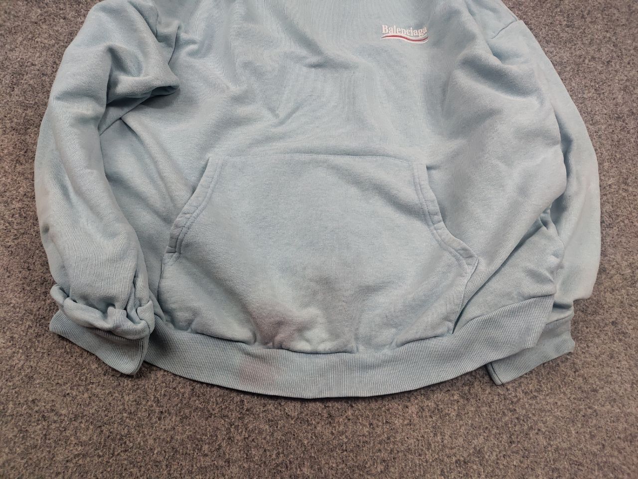 Vintage Balenciaga Political Campaign Logo Oversized Used Hoodie Size US M / EU 48-50 / 2 - 5 Thumbnail