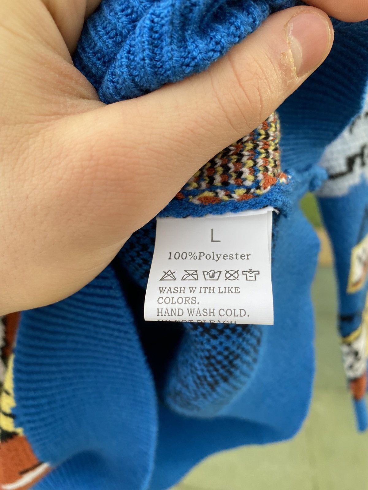 Vintage Van Gogh Art Sweater Blue Graphic Knit Size L Vintage Style Size US L / EU 52-54 / 3 - 10 Thumbnail