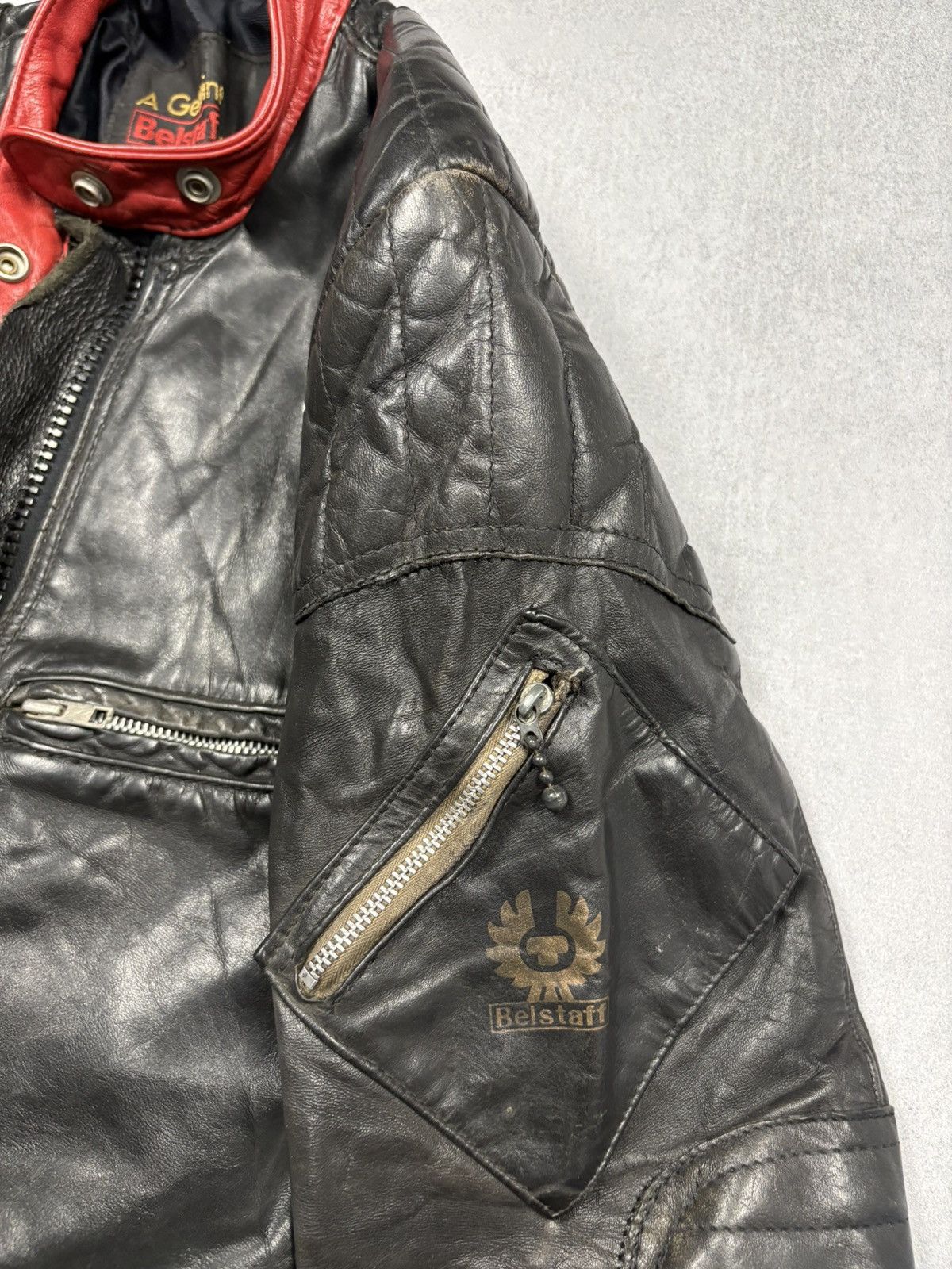 Belstaff Vintage 70s Belstaff Black Leather Motorcycle Suit Archive Size US S / EU 44-46 / 1 - 8 Thumbnail