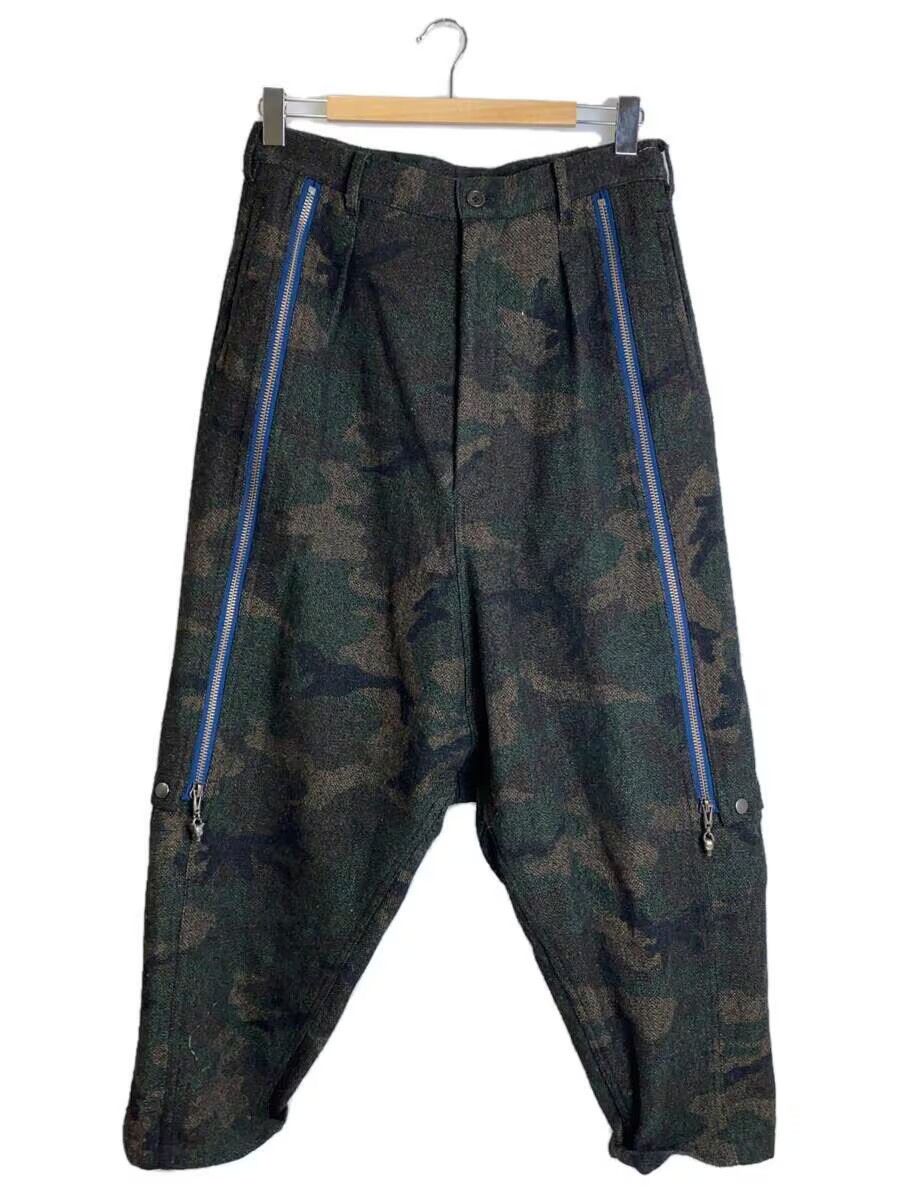 image of Yohji Yamamoto Pour Homme 14Aw Camo Wool Pants, Men's (Size 32)