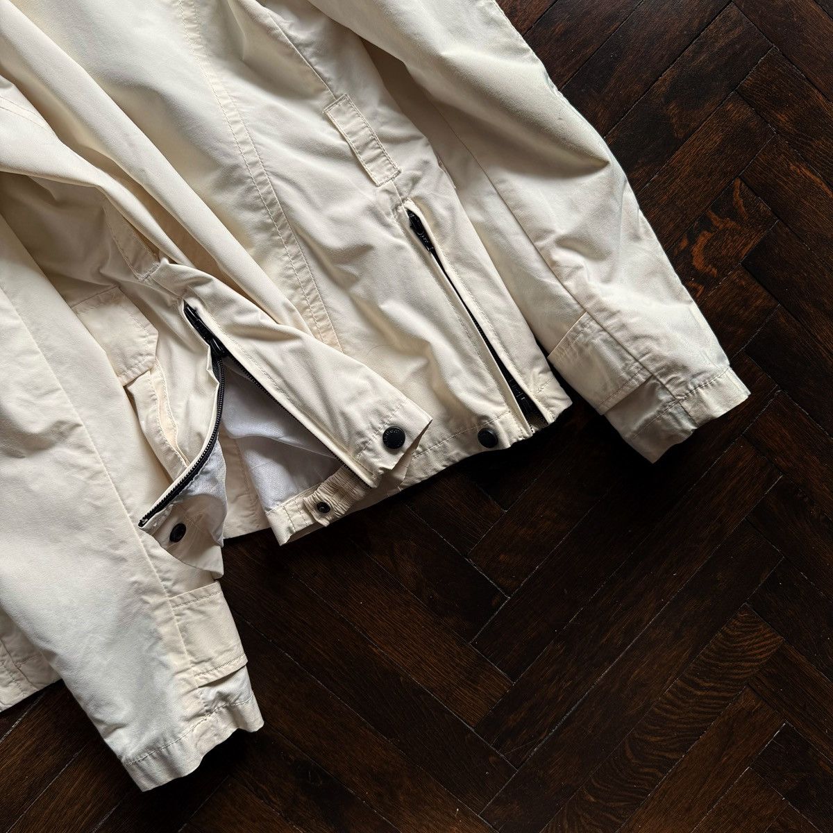 Other Blauer U.S.A. Womens Beige Button Front Utility Field Jacket Size M / US 6-8 / IT 42-44 - 5 Thumbnail