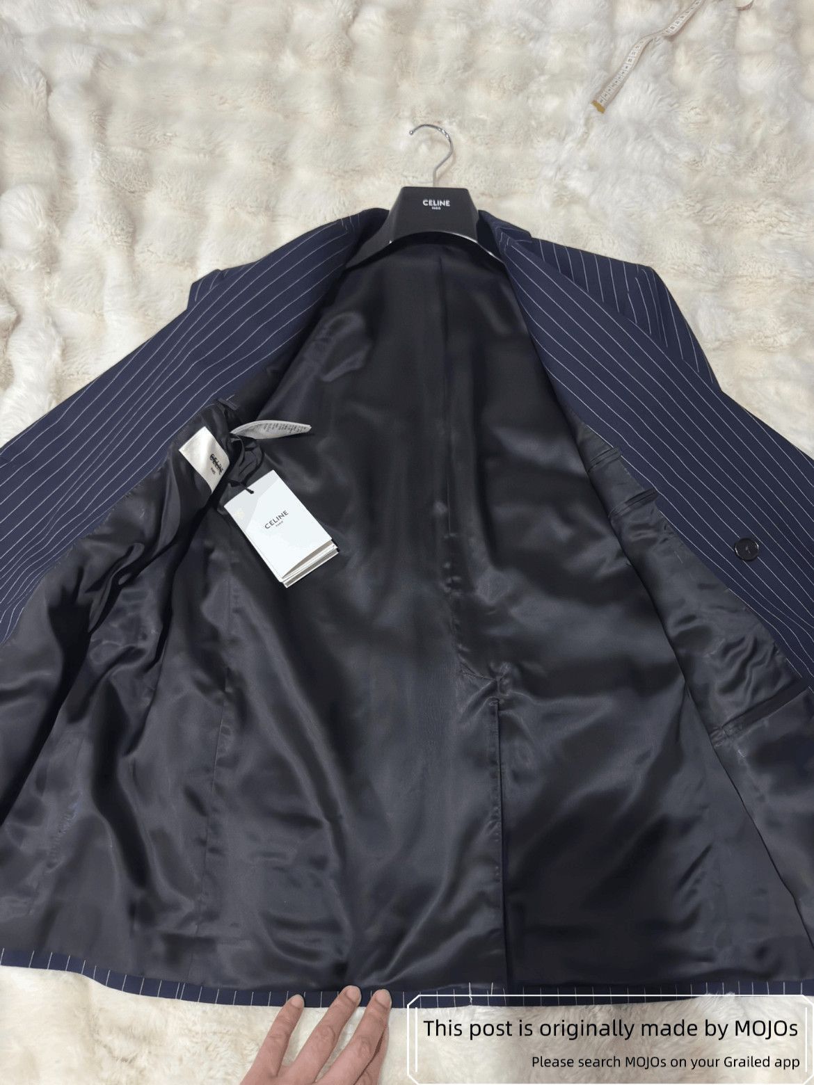 Celine Sz 50 Celine 23AW Runway Stripe Pattern Jacket Size US M / EU 48-50 / 2 - 4 Thumbnail
