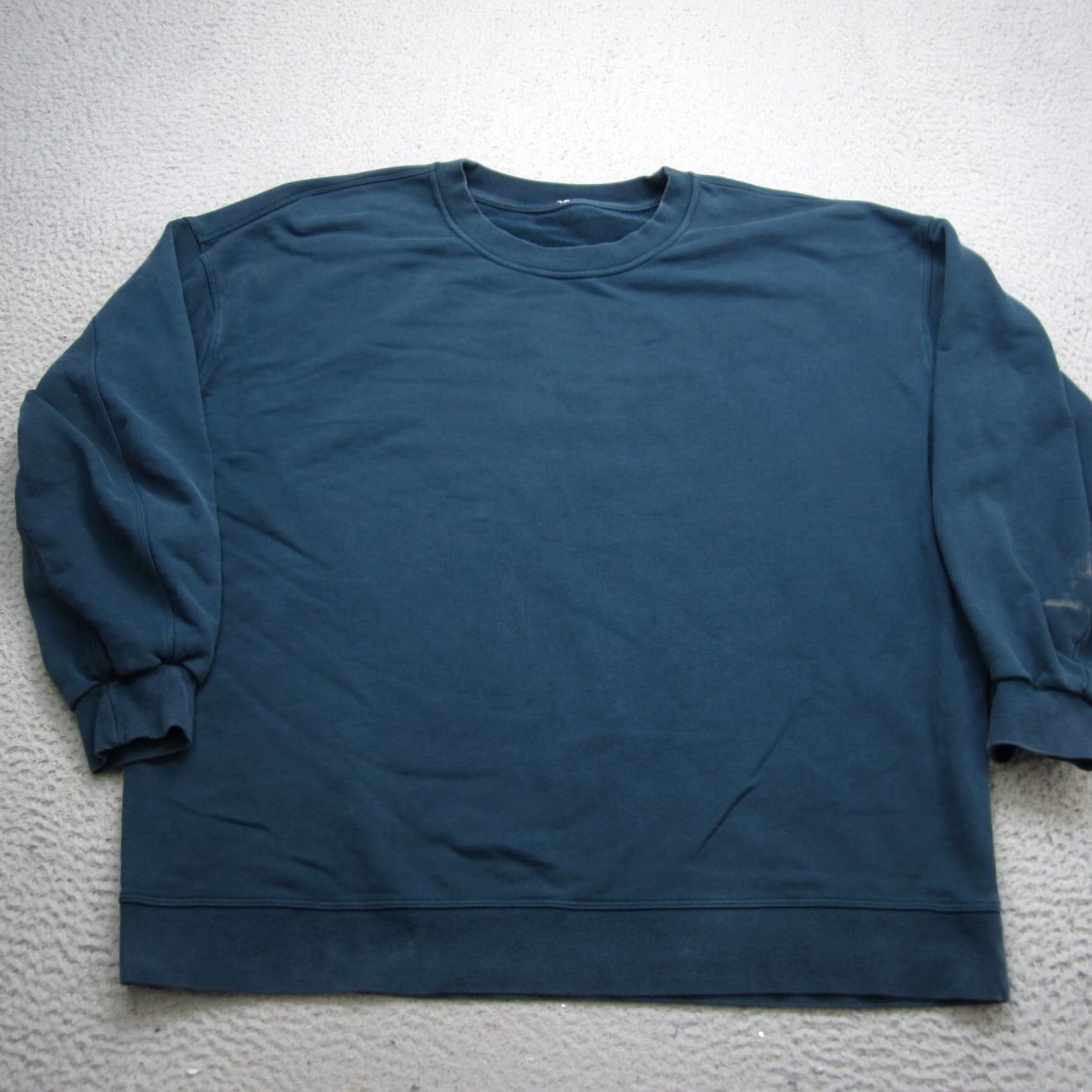 Lululemon Lululemon Womens Large Blue Terry Sweater - Oversized Crew Knit Size L / US 10 / IT 46 - 2 Thumbnail