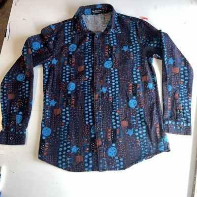 Other Luc Matton Men's Abstract Birds Cats Hearts Fish Button Up S Size US S / EU 44-46 / 1 - 1 Thumbnail