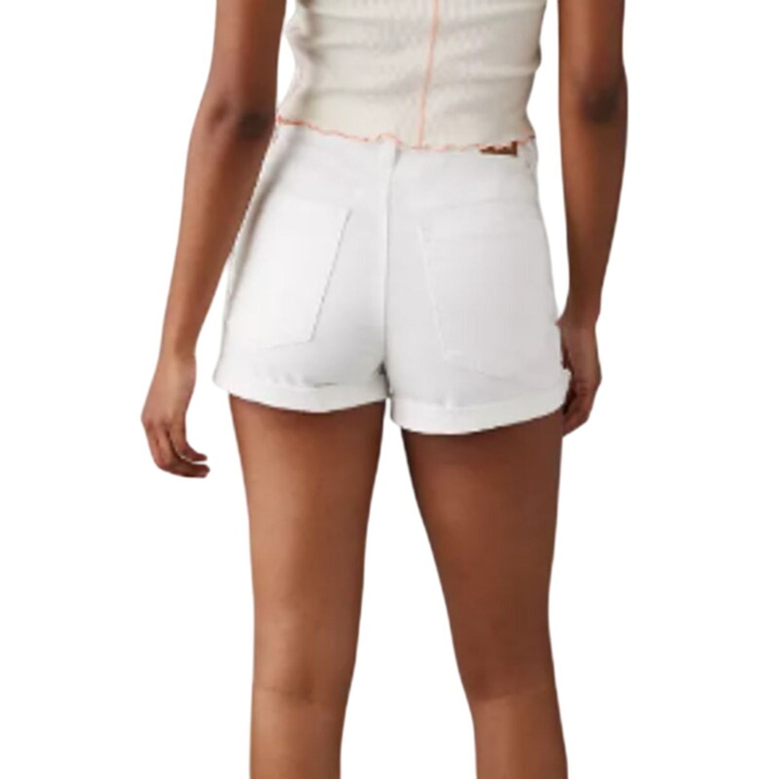 American Eagle Outfitters New American Eagle Womens Size 8 White Short Denim Shorts Size 30" / US 8 / IT 44 - 3 Thumbnail