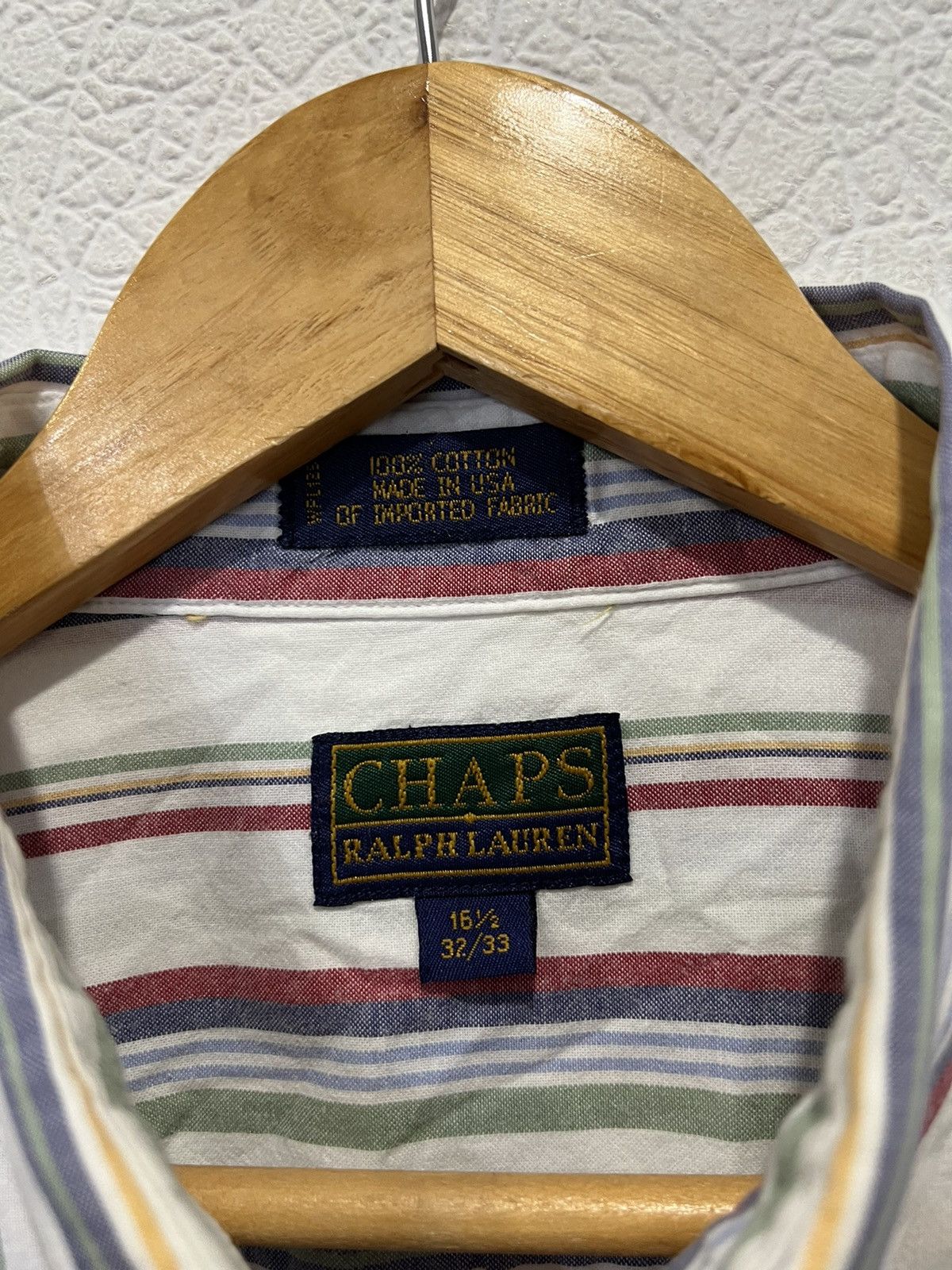 Chaps Ralph Lauren Vintage Chaps Ralph Lauren Shirt Striped Size US M / EU 48-50 / 2 - 3 Thumbnail