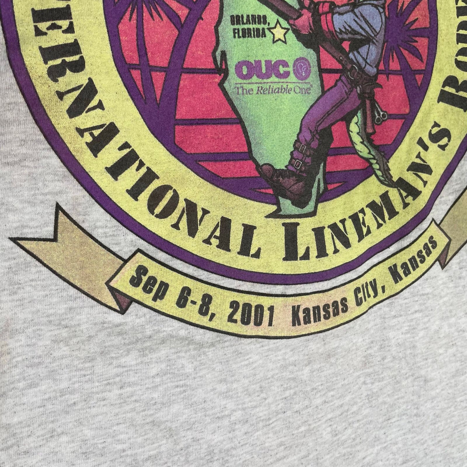 Gildan Vintage 2001 International Lineman’s Rodeo T-Shirt XXXL Size US XXL / EU 58 / 5 - 4 Thumbnail
