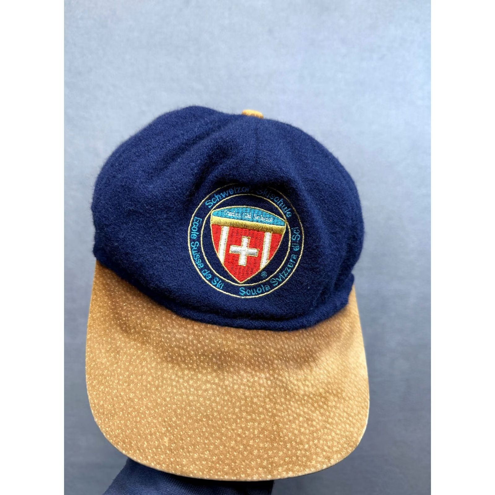 Vintage VINTAGE Trikora Blue Ski Baseball Cap Men One Size Swiss Gold test Trikora Switzerland Golf Cap Size ONE SIZE - 2 Thumbnail