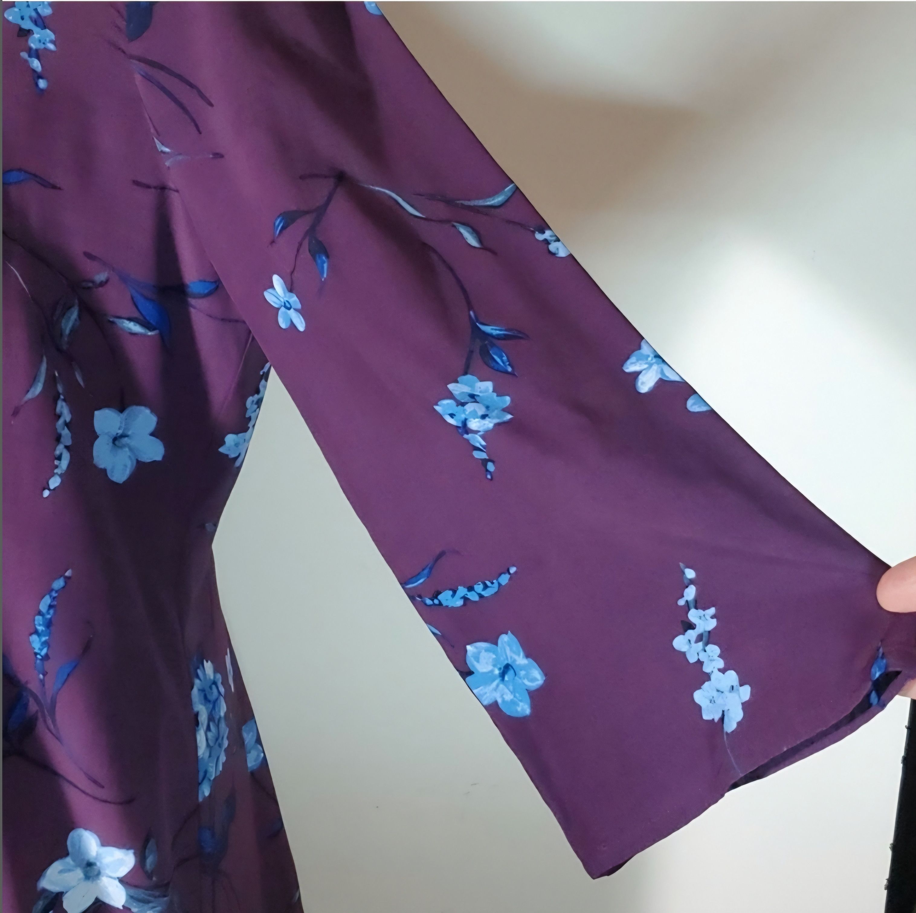J. Jill J. Jill Size M Tunic Top Blouse Button Down Purple Blue Size M / US 6-8 / IT 42-44 - 5 Thumbnail