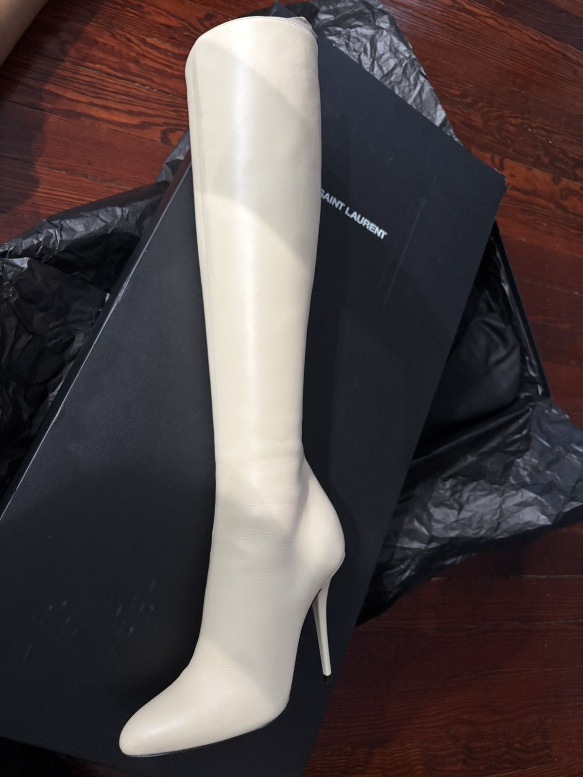 Saint Laurent Paris Saint Laurent Leather boots Size US 5 / IT 35 - 1 Thumbnail