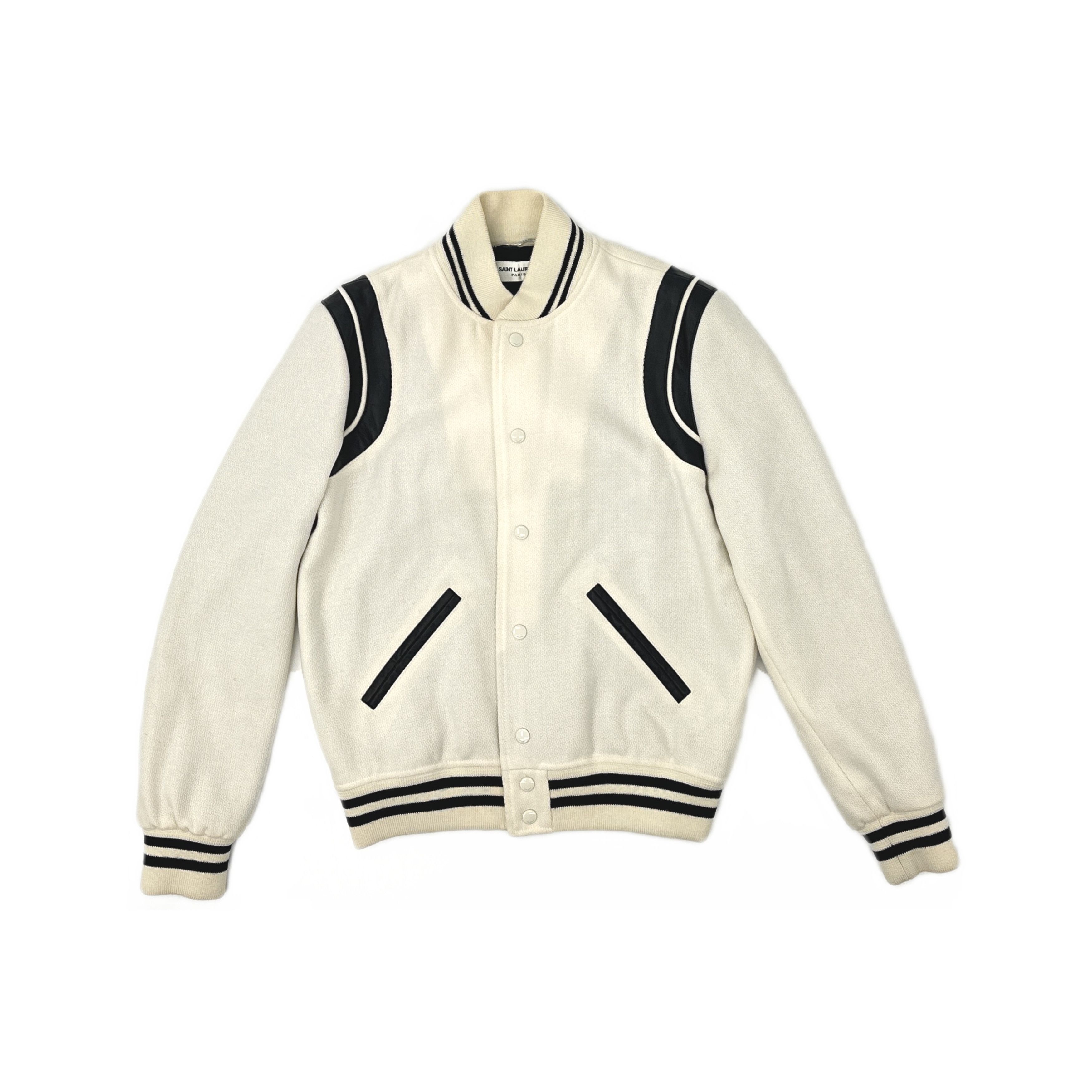 Saint Laurent Paris Saint Laurent Wool Varsity Jacket Size 44 Size US S / EU 44-46 / 1 - 1 Thumbnail