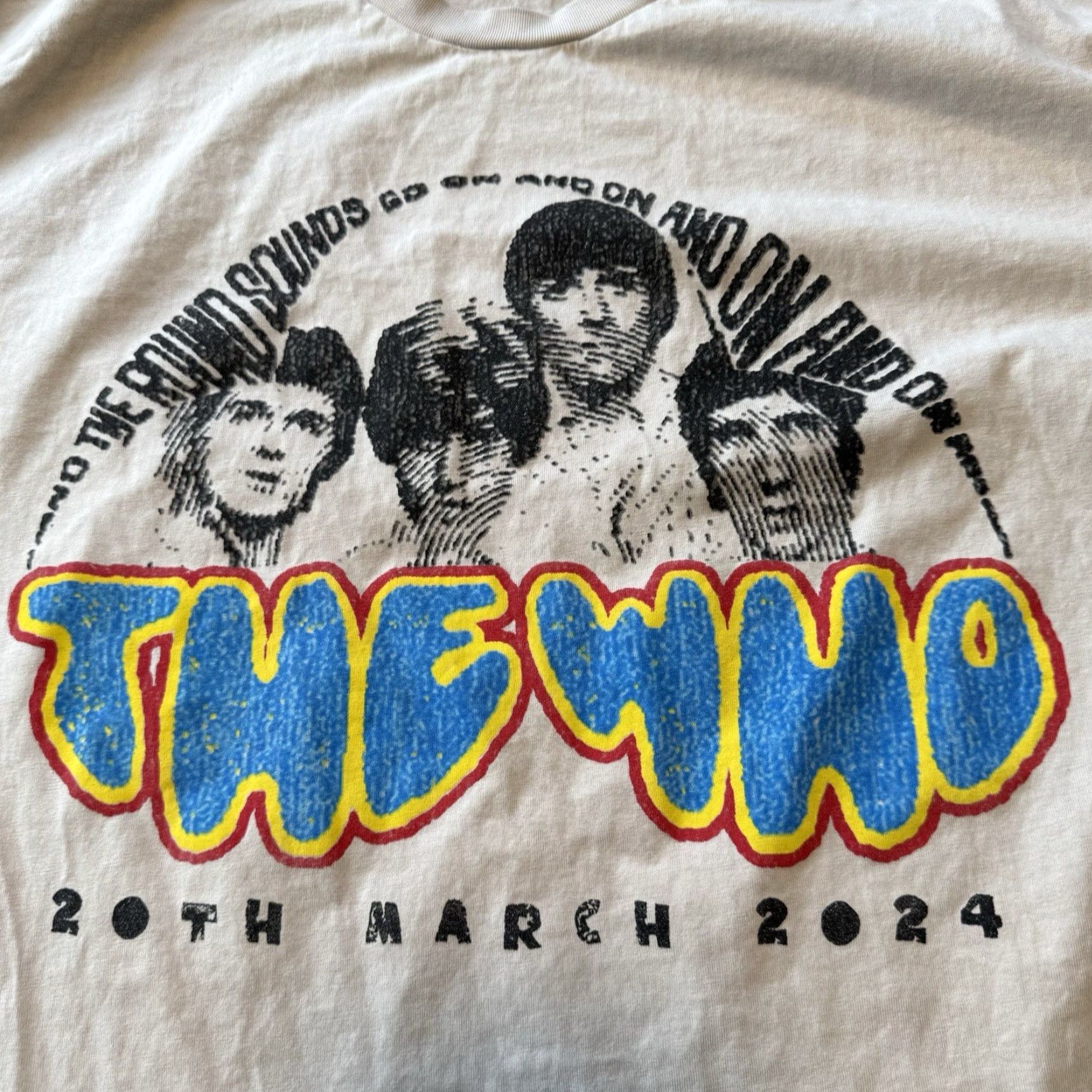 Vintage The Who Royal Albert Hall T Shirt Size XL Beige The Who Teenage Cancer Trust March 20th 2024 Band Limited Edition Mens Size US XL / EU 56 / 4 - 2 Thumbnail