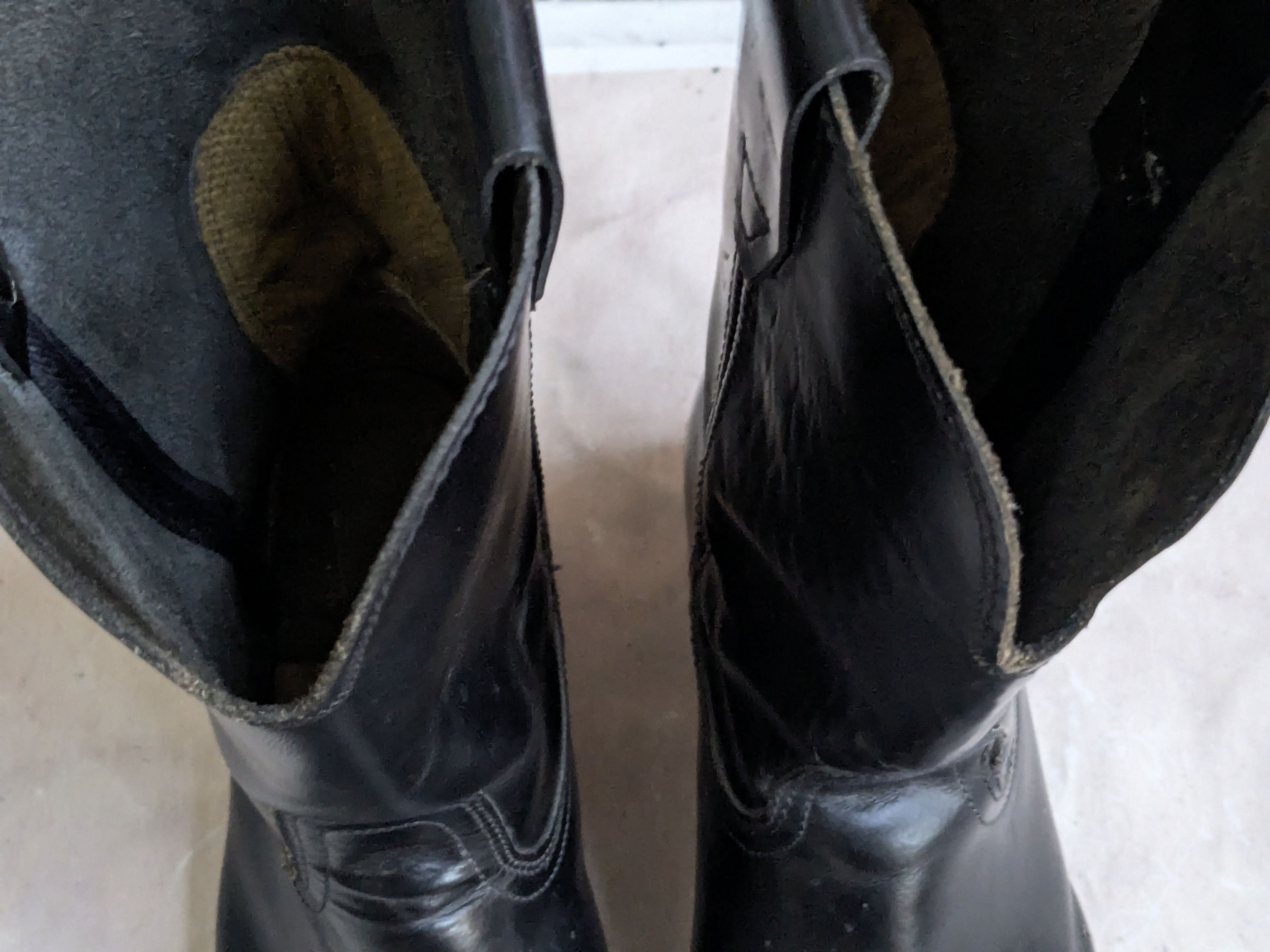 Genuine Leather Georgia Cowboy Boots Black Leather 10.5 EE Wide USA Size US 10.5 / EU 43-44 - 2 Thumbnail