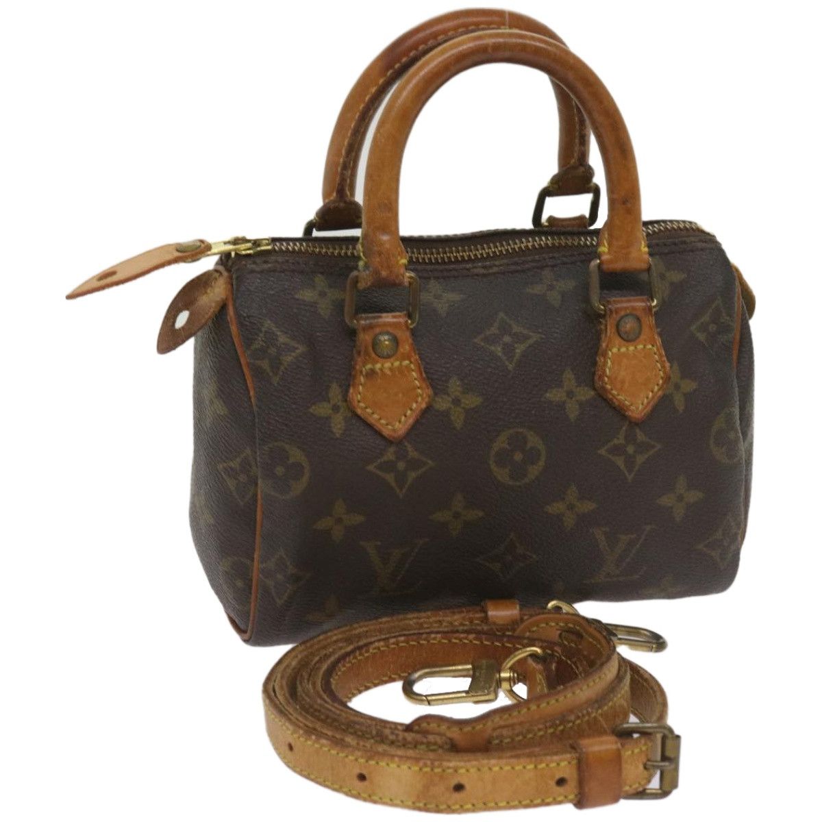 image of Louis Vuitton Monogram Mini Speedy Bandouliere Japon 88 Bag M99014 Auth Bs12006, Women's