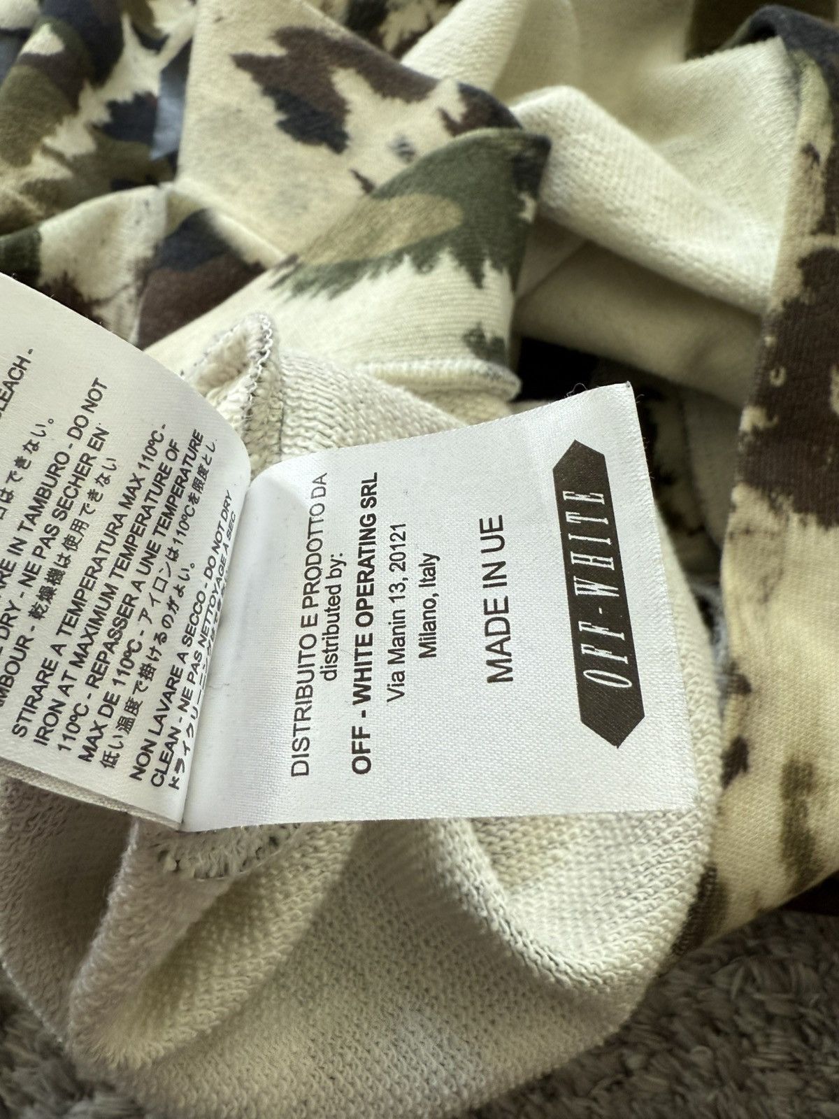 Off-White Off white Vintage Camo Zip Up Hoodie size S Size US S / EU 44-46 / 1 - 9 Thumbnail