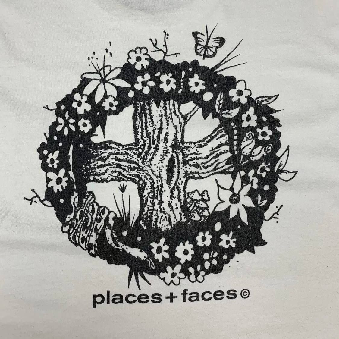 Other Places + Faces Skateboard SK8 Flowers Tee Big Logo Size US L / EU 52-54 / 3 - 12 Thumbnail