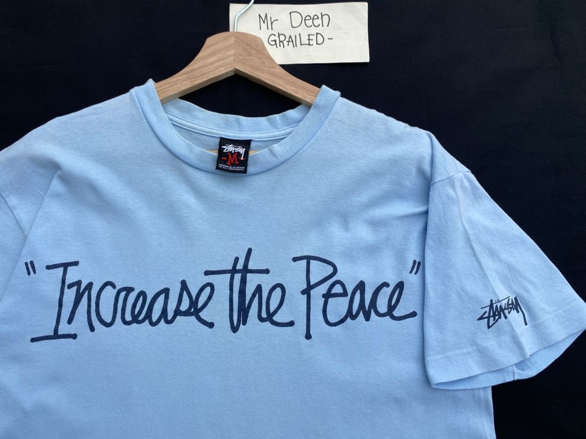 Stussy Rare Vintage Stussy "Increase the Peace " Tshirt Size US M / EU 48-50 / 2 - 13 Thumbnail