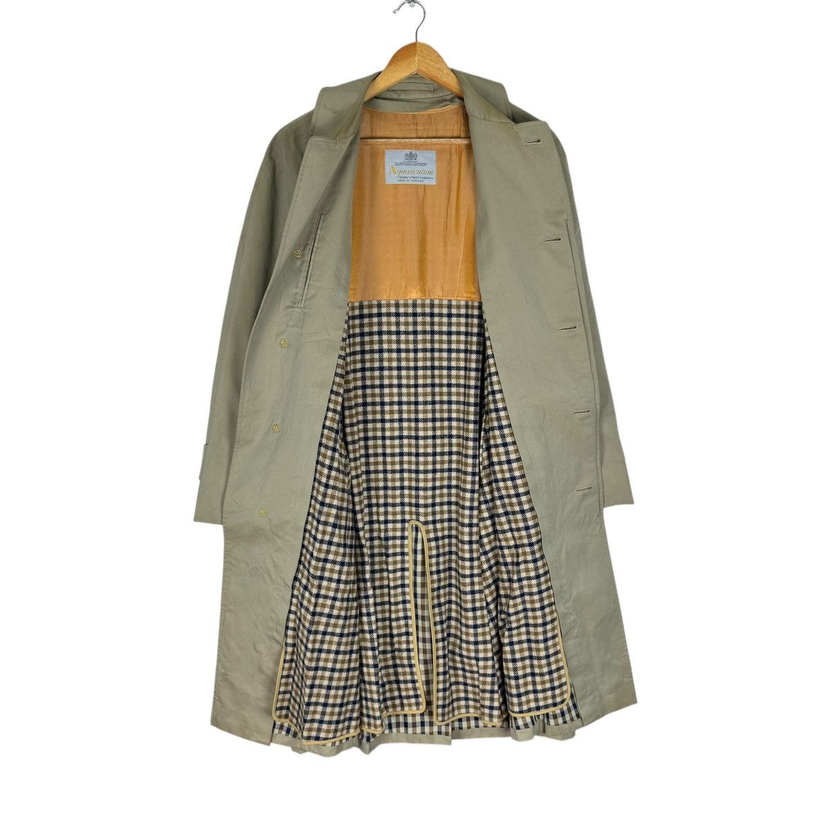 Aquascutum ⚡️AQUASCUTUM ENGLAND NOVA CHECKED OVERCOAT JACKET Size US L / EU 52-54 / 3 - 9 Thumbnail