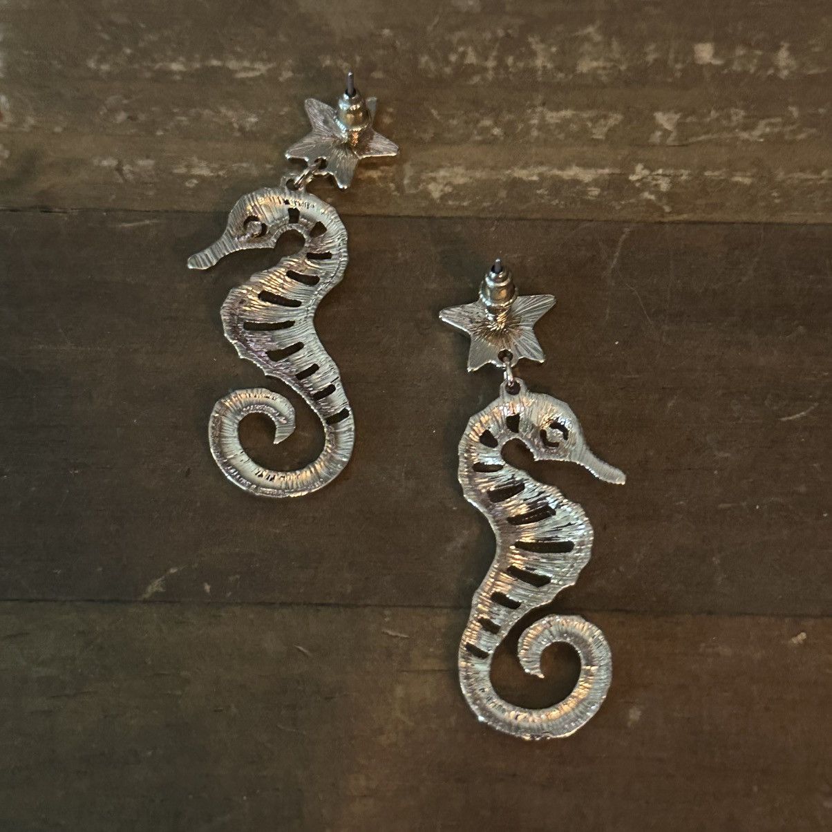 Other I am gold tone crystal seahorse dangle earrings Size ONE SIZE - 4 Thumbnail