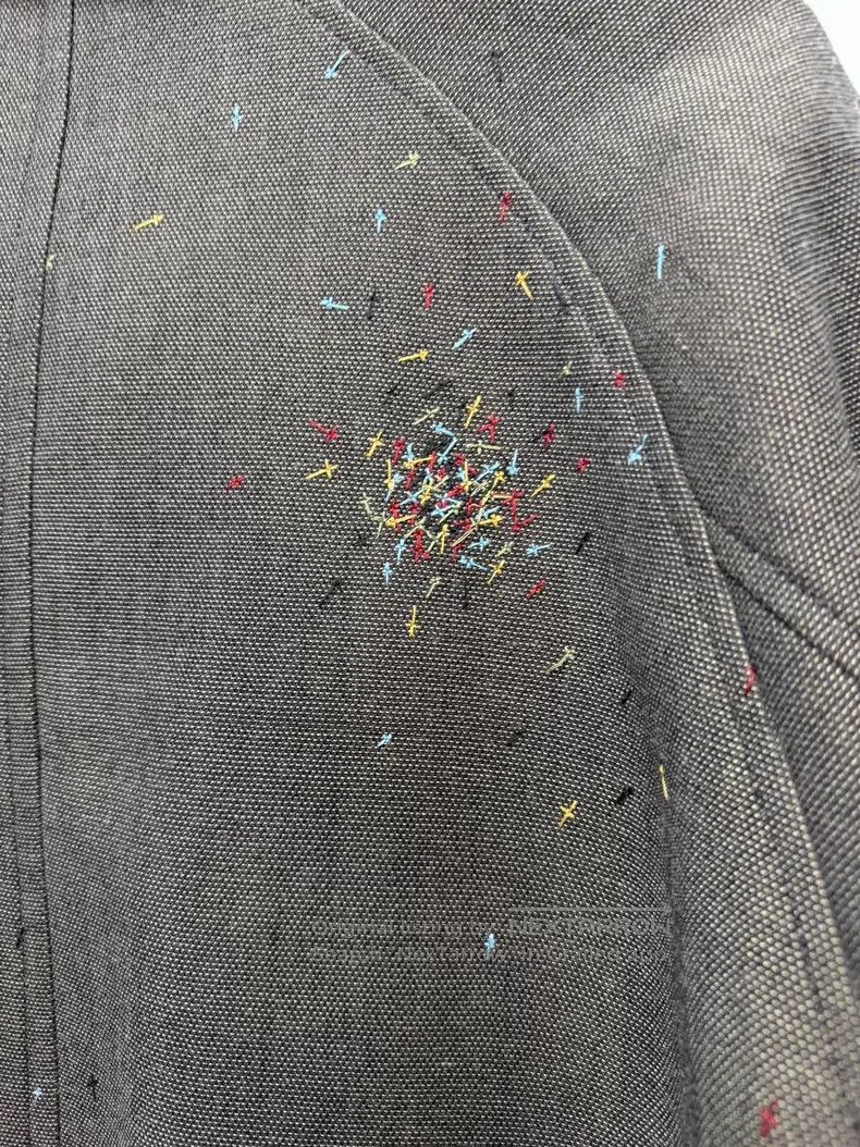 Undercover Undercover Hand-Stitched Cross Embroidered Coat Size US M / EU 48-50 / 2 - 7 Thumbnail