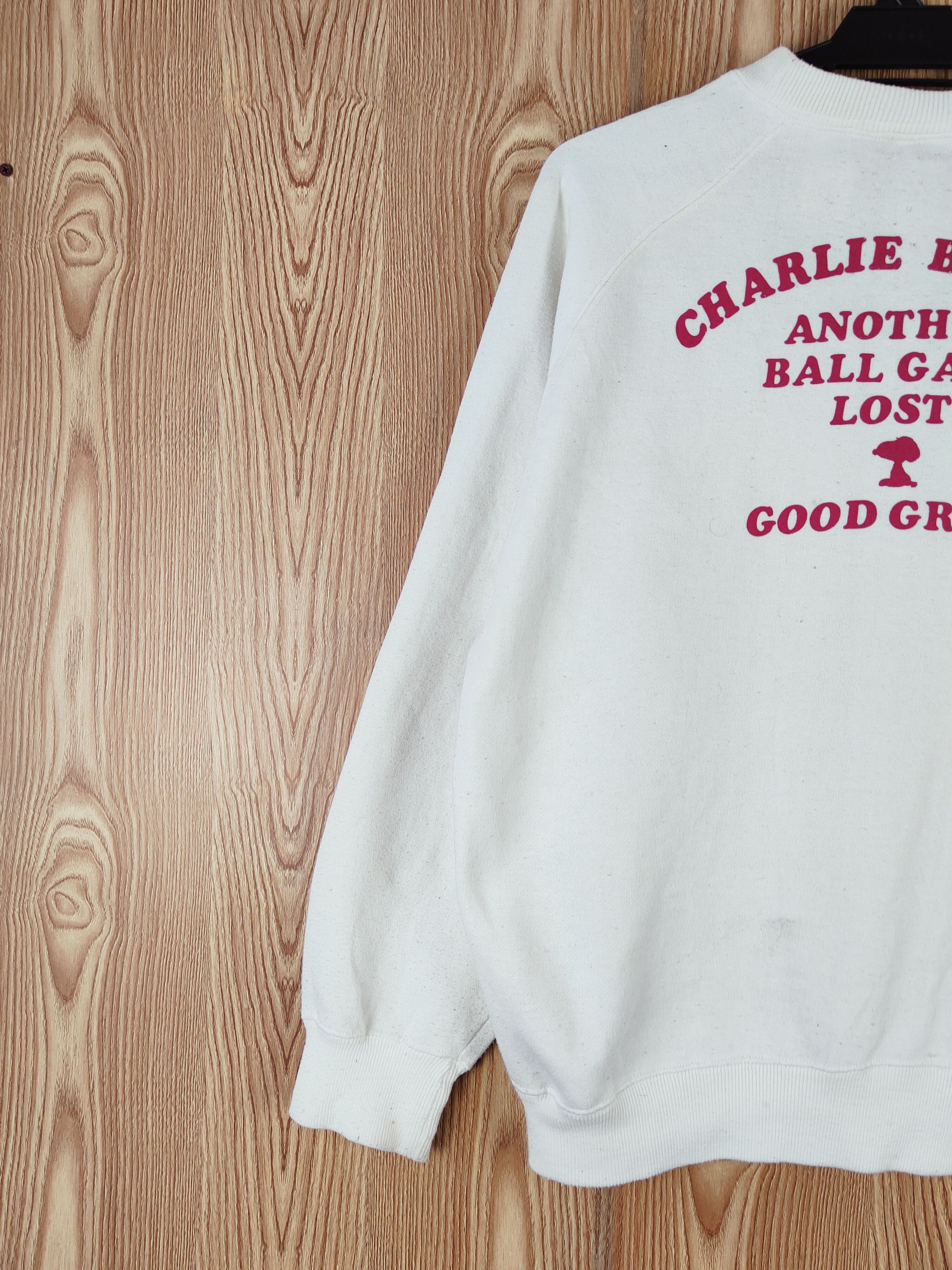 Japanese Brand × Peanuts × Vintage Peanuts White Charlie Brown Sweatshirts #W575 Size US L / EU 52-54 / 3 - 10 Thumbnail