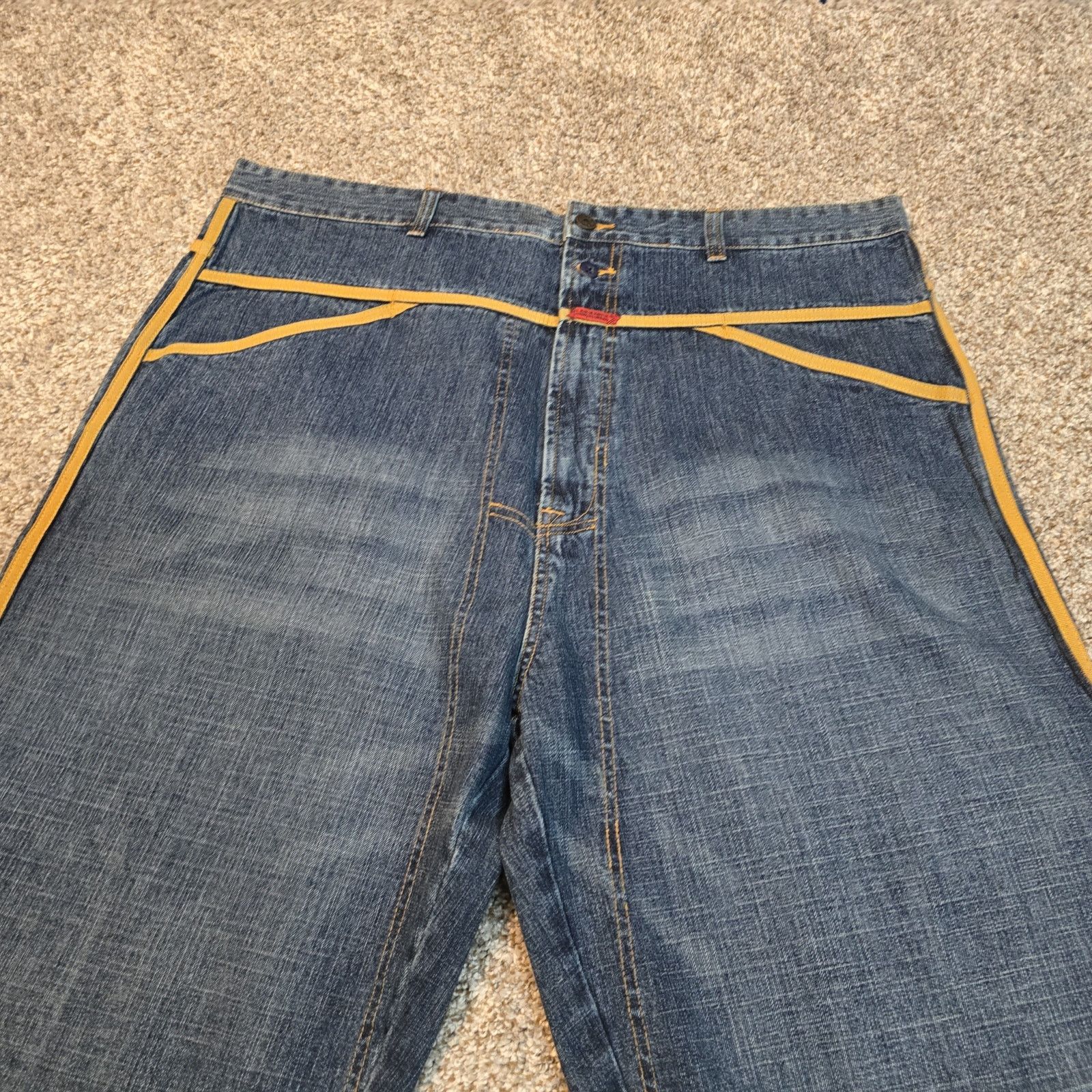 Marithe + Francois Girbaud Vintage Y2K MFG Girbaud Pant Jean 42x34 Cyber Cargo Rave Size US 42 / EU 58 - 3 Thumbnail