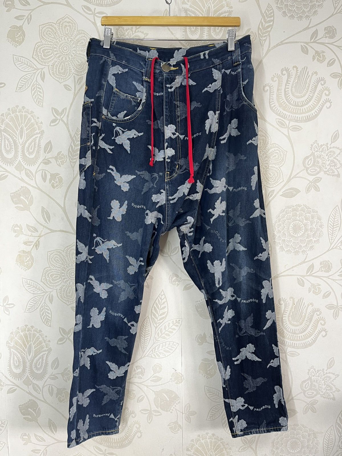 Frapbois × Issey Miyake Asymmetrical Frapbois Monogram Issey Miyake Denim Pants Size US 34 / EU 50 - 4 Thumbnail