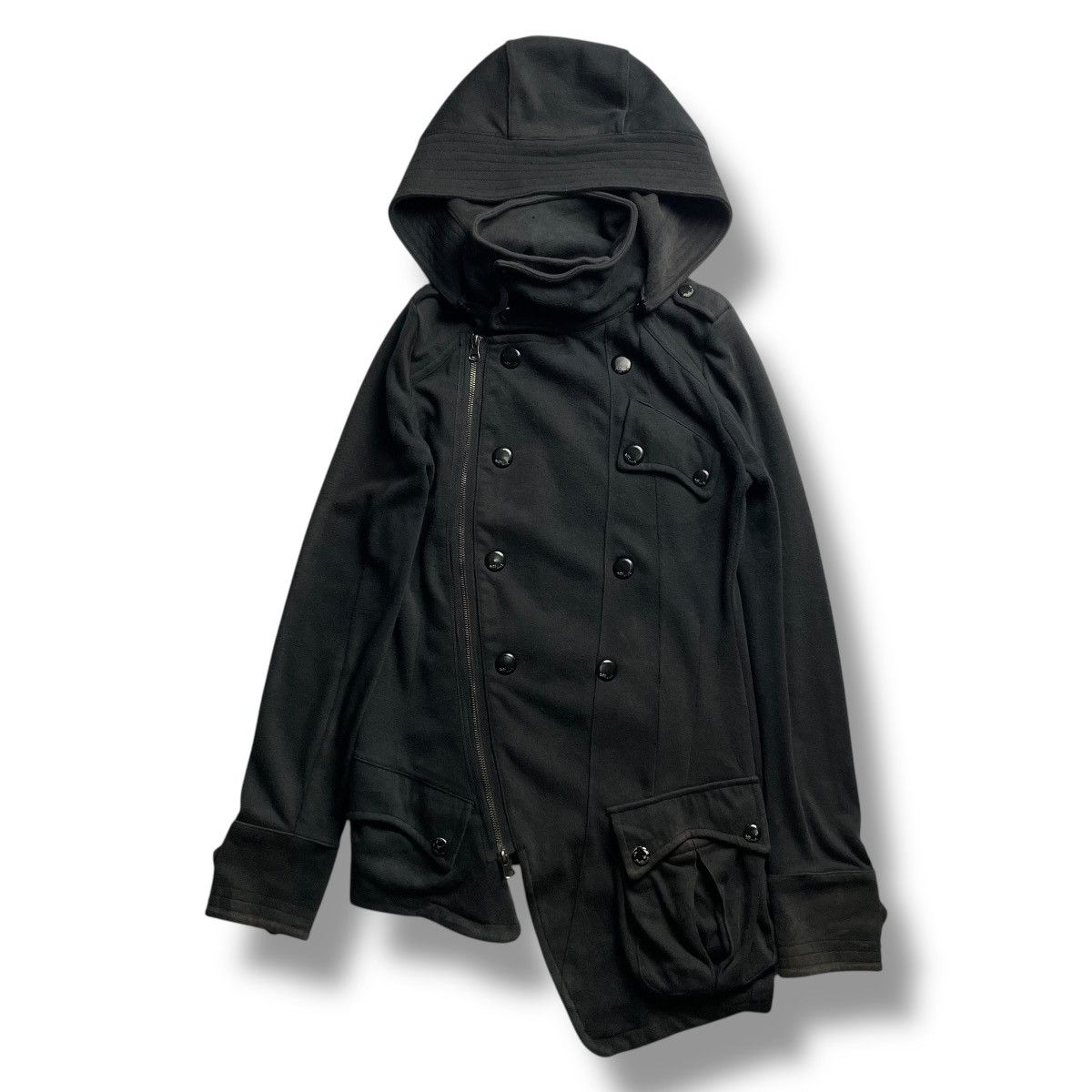 If Six Was Nine × Japanese Brand × Le Grande Bleu (L.G.B.) 🇯🇵 BARAK ASYMMETRICAL FULL ZIP HOODIE JACKET Size S / US 4 / IT 40 - 1 Thumbnail