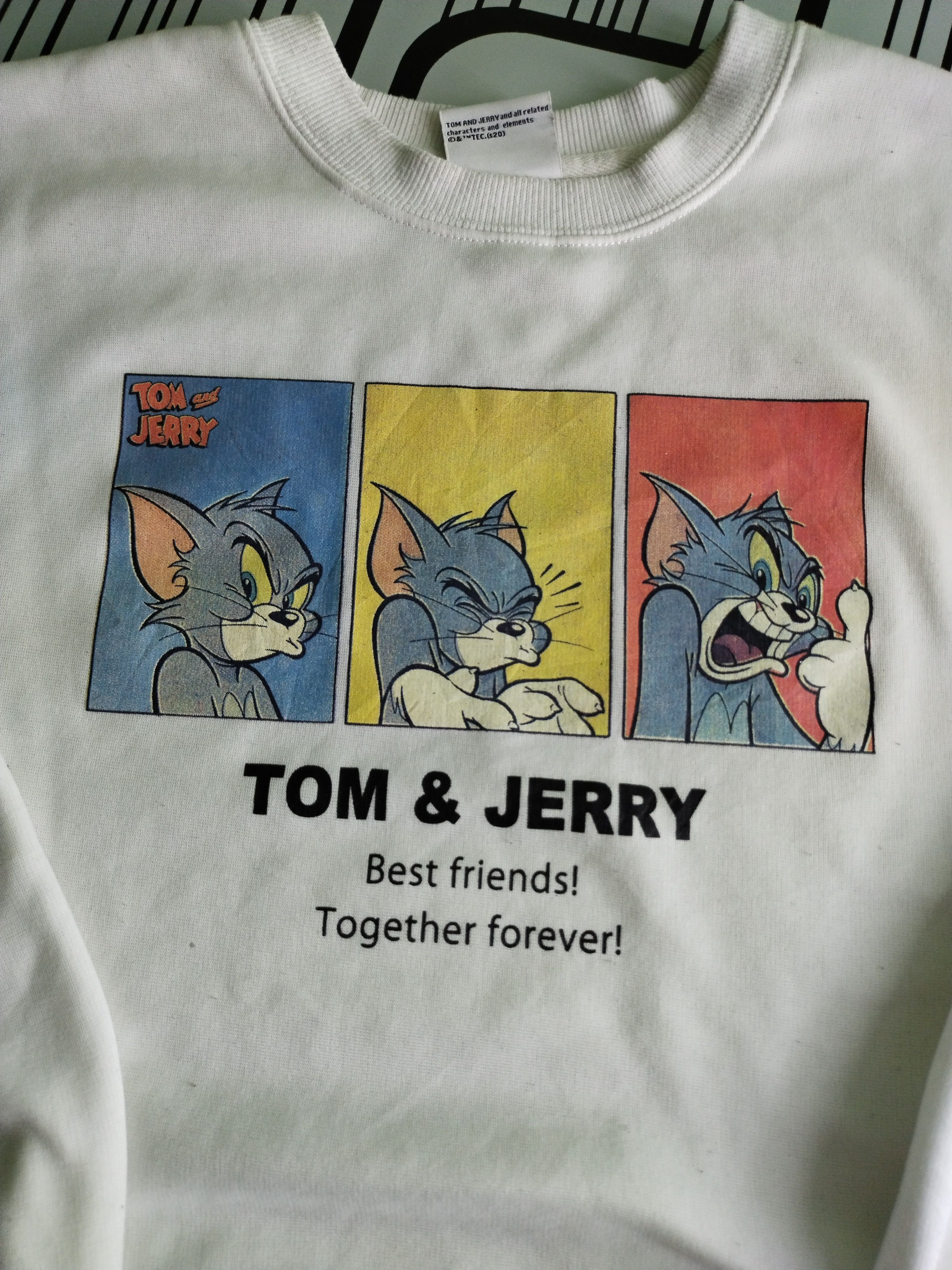 Anime × Vintage × Warner Bros Vtg Tom and Jerry American Animated Sweatshirt Size US M / EU 48-50 / 2 - 3 Thumbnail
