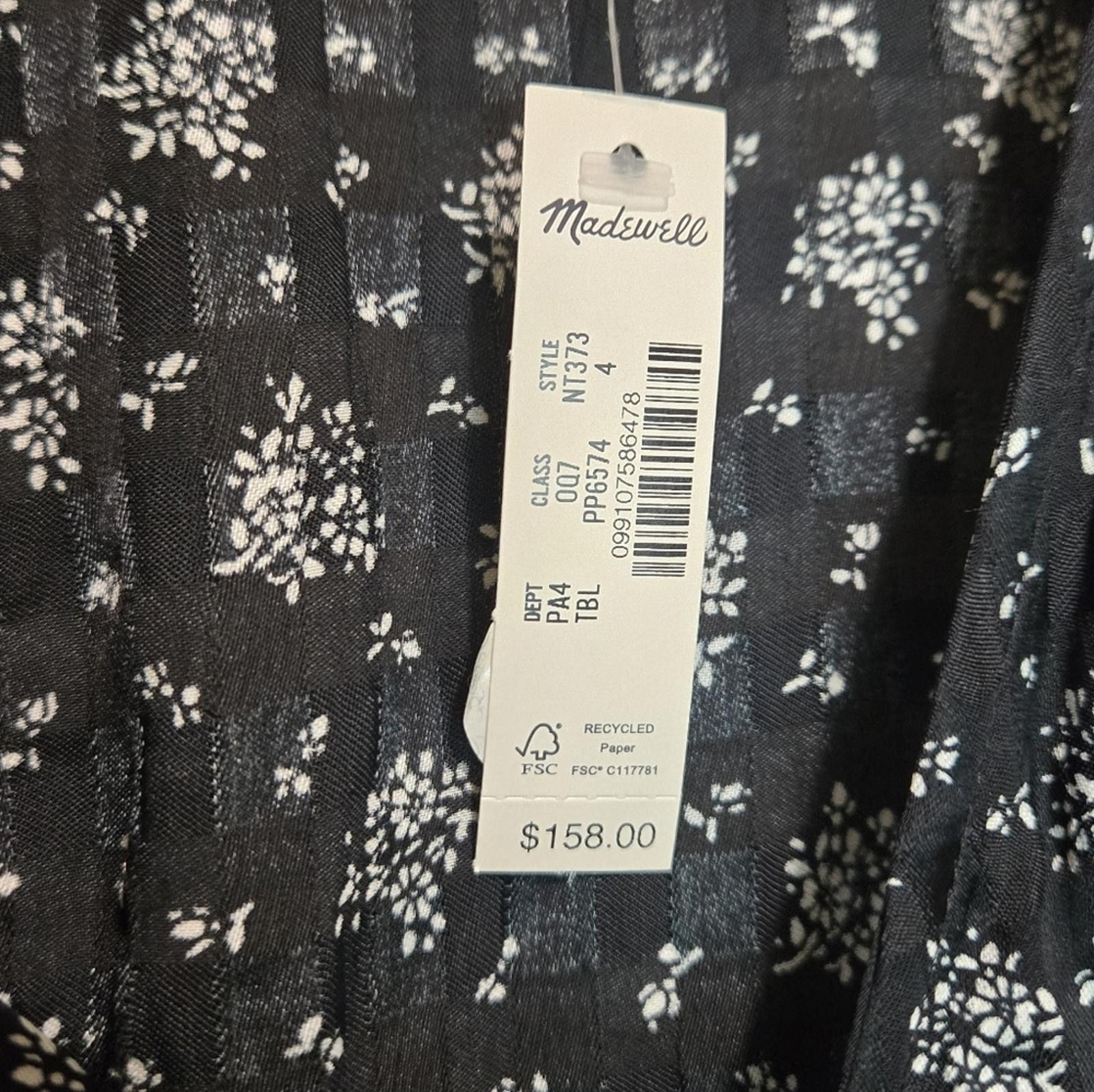 Madewell NWT Madewell Ruched Midi Dress Size S / US 4 / IT 40 - 8 Thumbnail