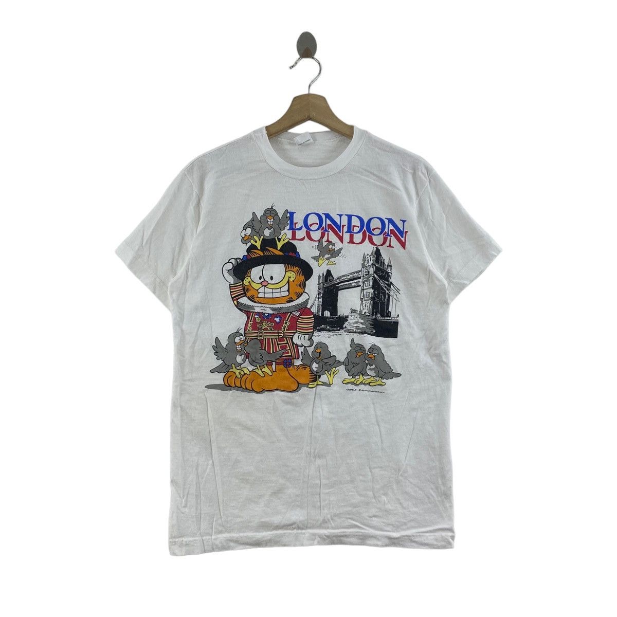 Vintage Vintage GARFIELD LONDON 1978 US Cartoon Character Print Size US L / EU 52-54 / 3 - 1 Thumbnail