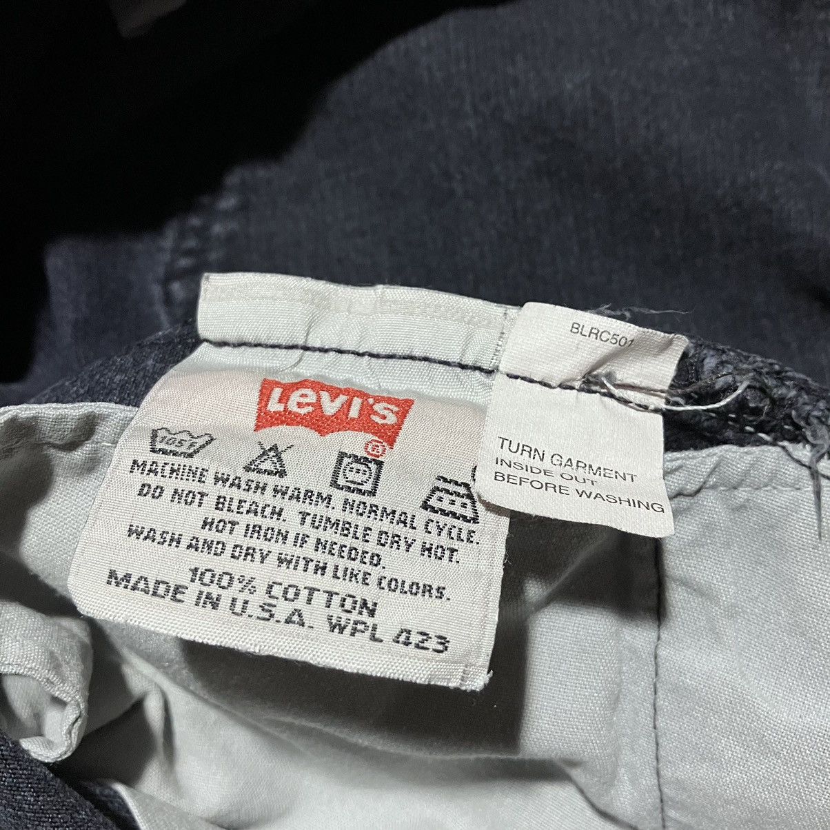 Levi's Vintage LEVI’S 501 Made In USA Washed Denim Black Jeans Size US 34 / EU 50 - 7 Thumbnail