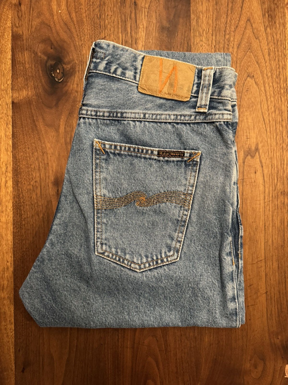 Nudie Jeans Nudie Jeans - Steady Eddie 30 X 32 - “Age of Worn” blue Size US 30 / EU 46 - 1 Thumbnail