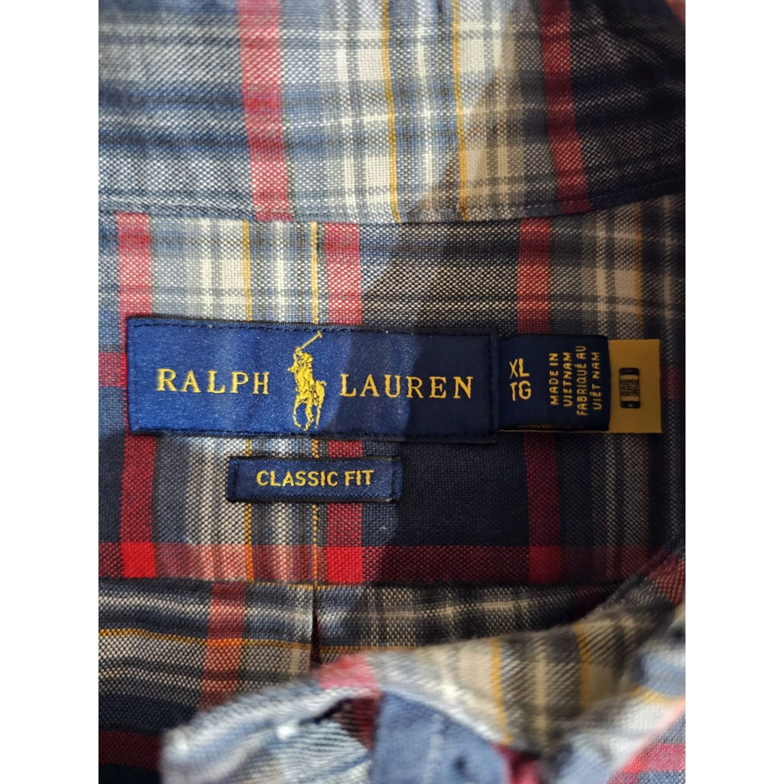 Ralph Lauren Polo Ralph Lauren Shirt Button-Up Oxford Classic Blue Red Check Mens Sz XL Size US XL / EU 56 / 4 - 4 Thumbnail