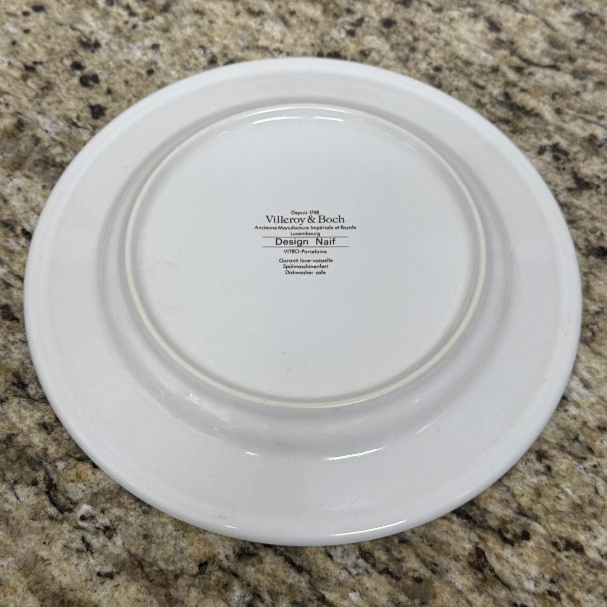 Vintage Villeroy & Boch Country Yard Laplau 3 Design Naïf 8.5” Plate Size ONE SIZE - 4 Thumbnail