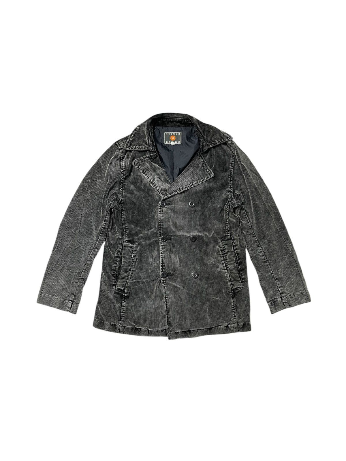 291295=Homme 2000s 291295 HOMME DOUBLE BREAST CORDUROY JACKET Size US M / EU 48-50 / 2 - 1 Thumbnail